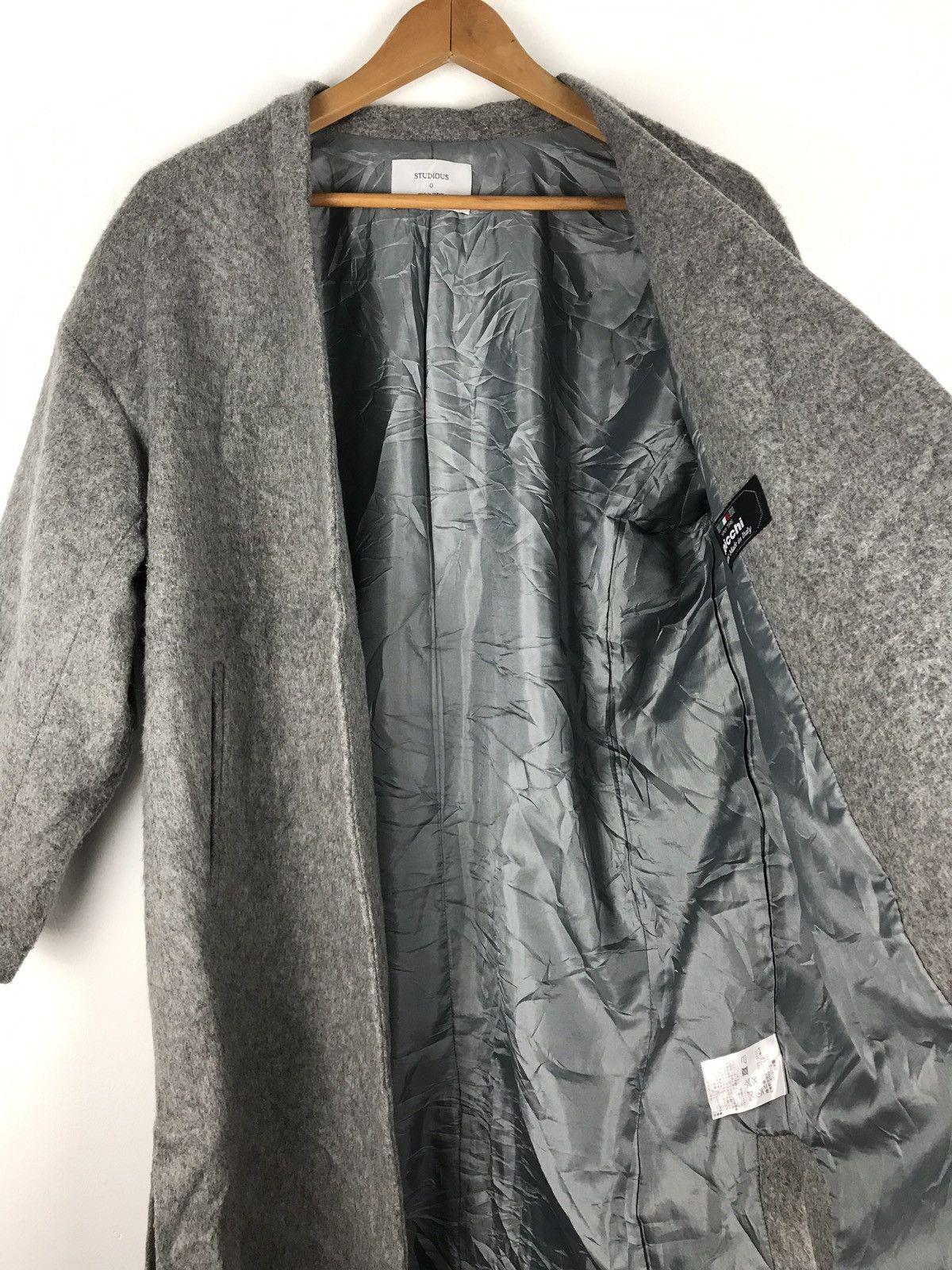 Designer × Japanese Brand × STUDIOUS Studious wool heavy long coat Armpit 23.5’ x40 Size US M / EU 48-50 / 2 - 5 Thumbnail