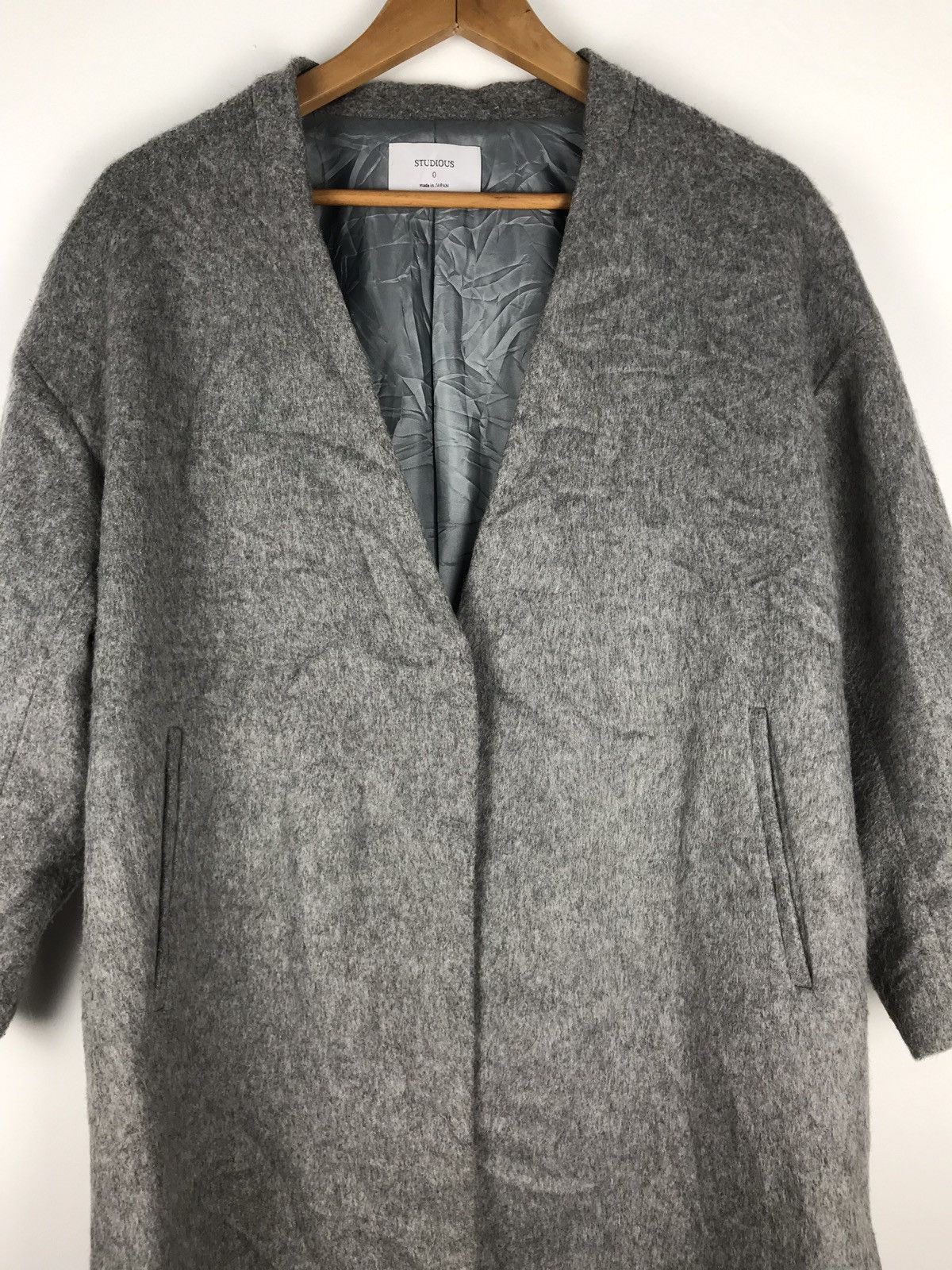 Designer × Japanese Brand × STUDIOUS Studious wool heavy long coat Armpit 23.5’ x40 Size US M / EU 48-50 / 2 - 6 Thumbnail