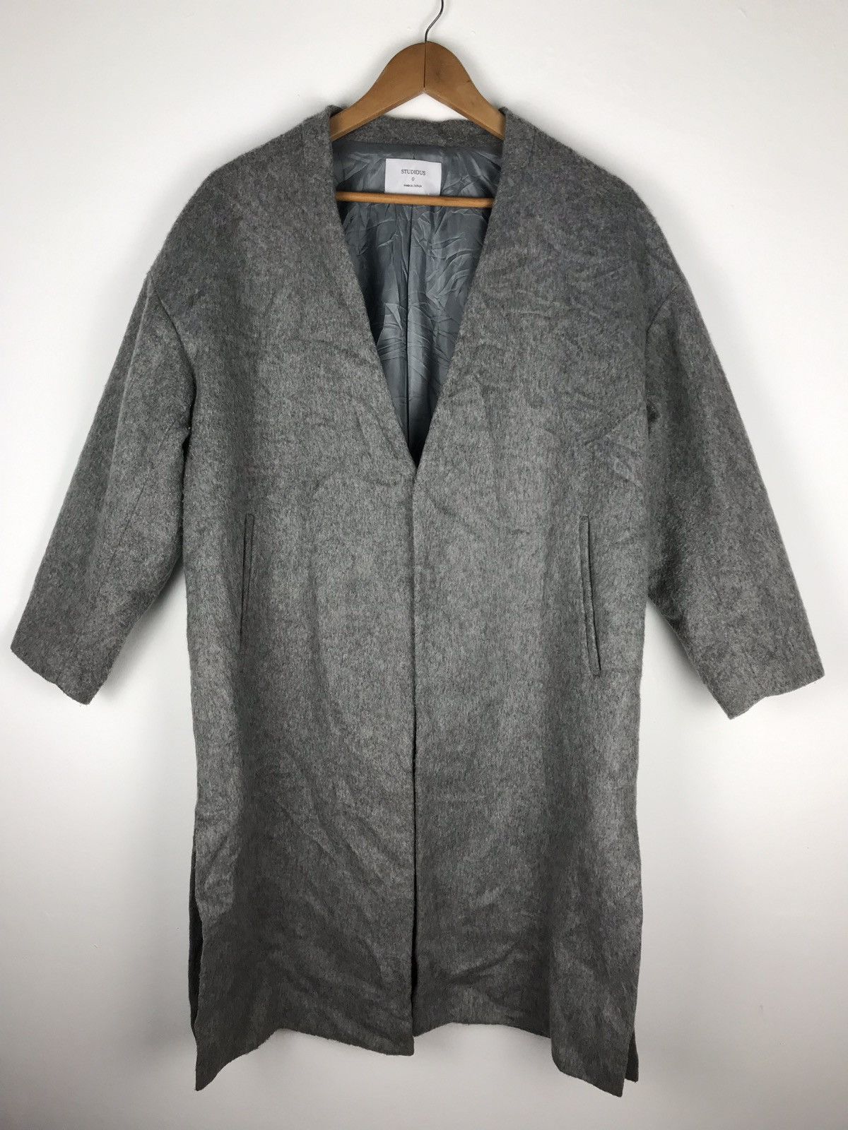 Designer × Japanese Brand × STUDIOUS Studious wool heavy long coat Armpit 23.5’ x40 Size US M / EU 48-50 / 2 - 10 Thumbnail