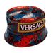 Versace Versace Snake Print Leather Bucket Hat Blue Red NWT Size ONE SIZE - 3 Thumbnail