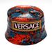 Versace Versace Snake Print Leather Bucket Hat Blue Red NWT Size ONE SIZE - 4 Thumbnail