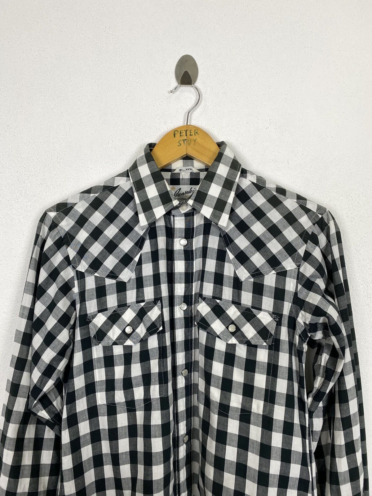Flannel × Japanese Brand × Vintage TARTAN DESIGN SHIRT BUTTON UPS BY IWASAKI YOKOHAMA Size US M / EU 48-50 / 2 - 3 Thumbnail