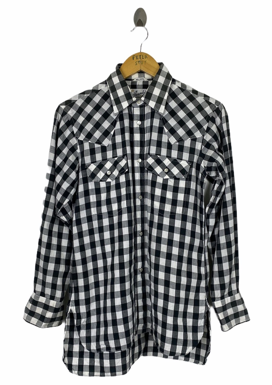 Flannel × Japanese Brand × Vintage TARTAN DESIGN SHIRT BUTTON UPS BY IWASAKI YOKOHAMA Size US M / EU 48-50 / 2 - 1 Thumbnail