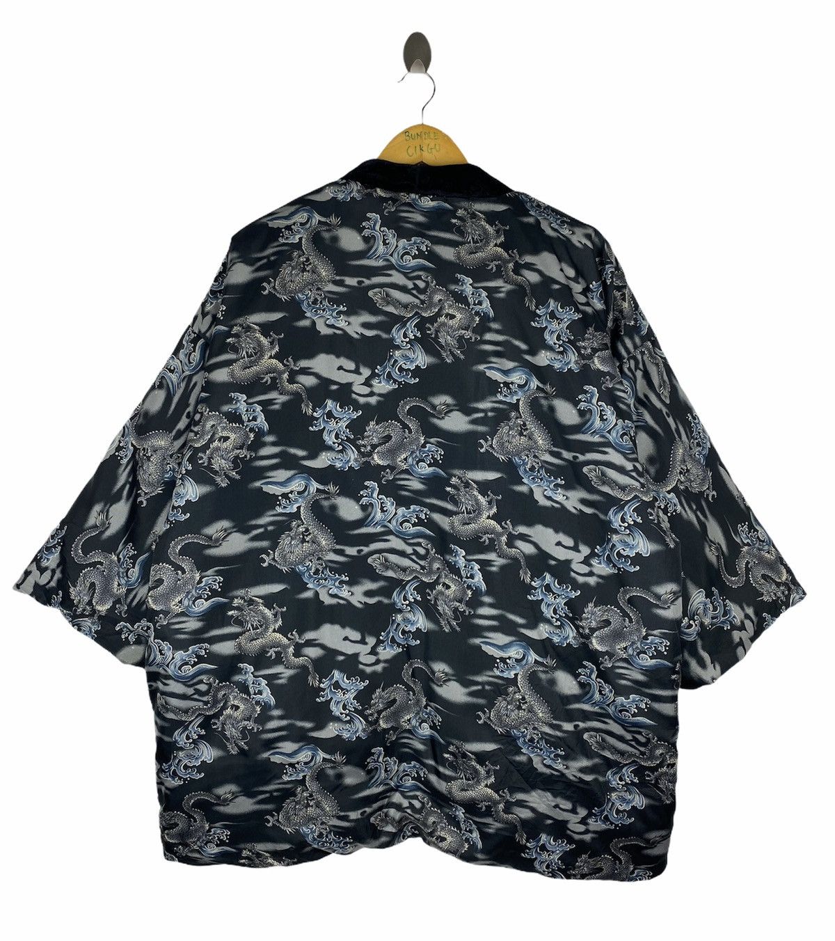 Japanese Brand × Vintage Nylon Kimono Japanese Dragon Style Size US L / EU 52-54 / 3 - 1 Thumbnail