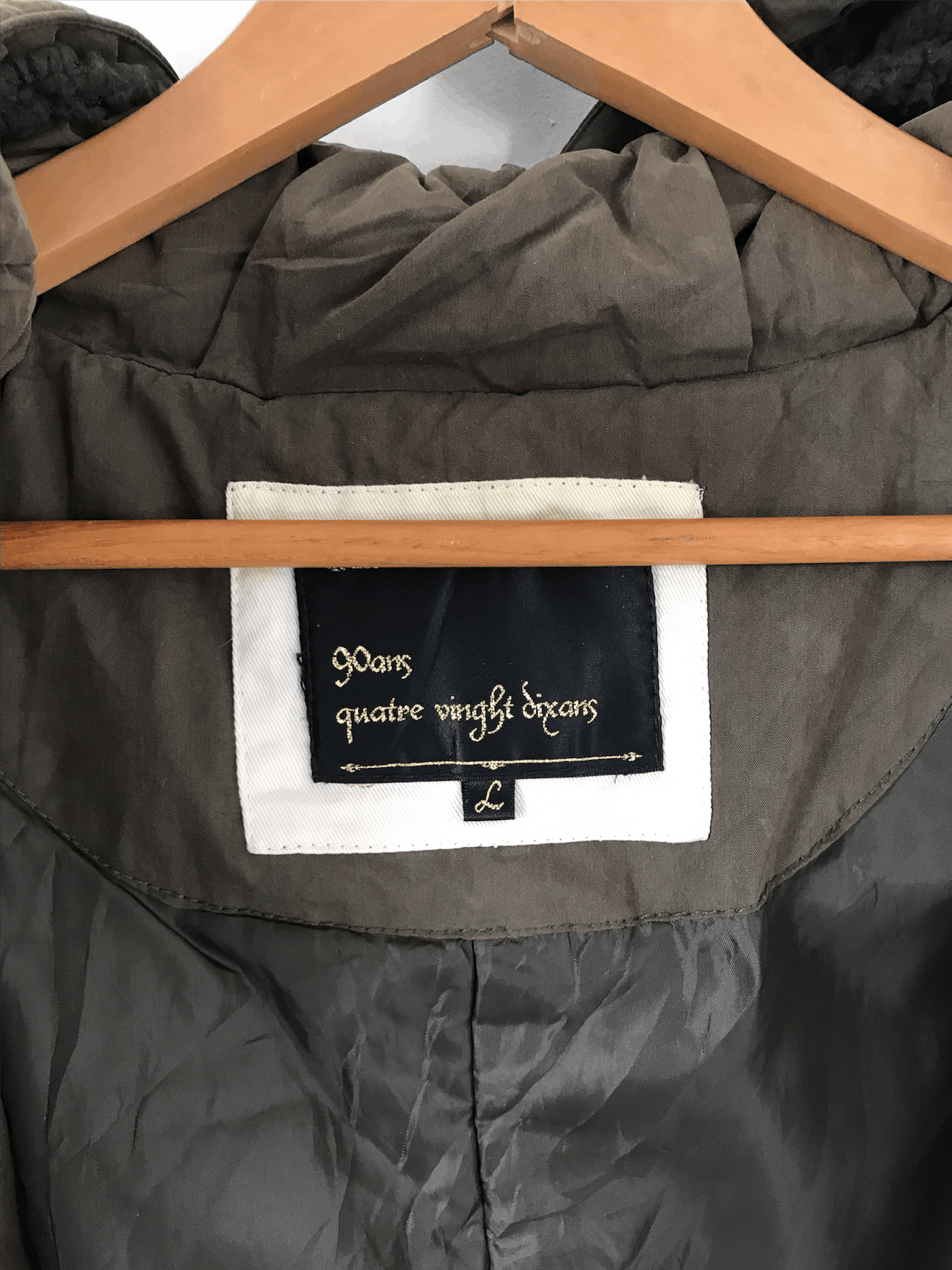 Japanese Brand × Vintage 90ans Quatre Vinght Dixans Military Parkas Jacket Size US L / EU 52-54 / 3 - 6 Thumbnail