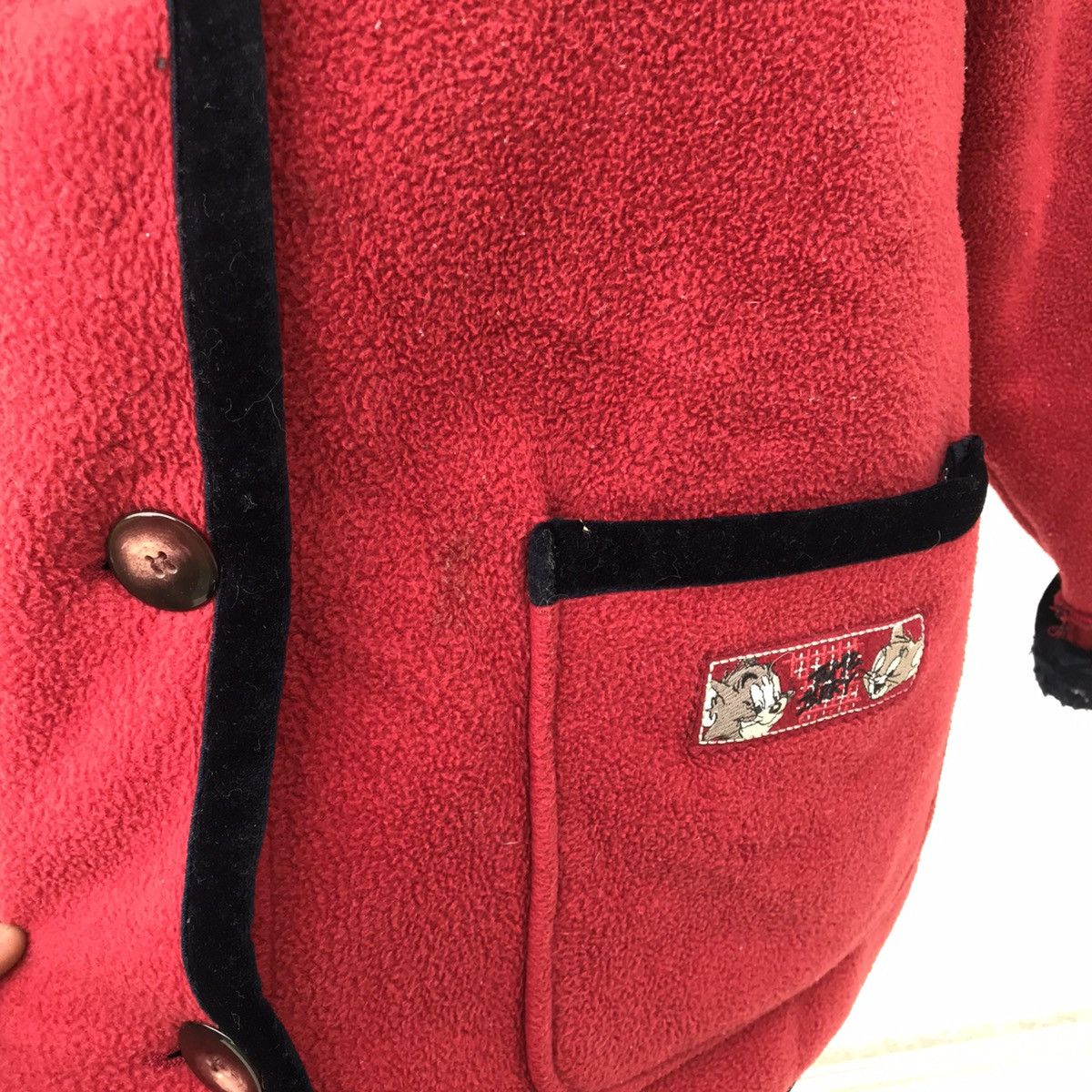 Cartoon Network × Japanese Brand × Vintage Vintage Tom & Jerry Big Logo Fleece Jacket Size US L / EU 52-54 / 3 - 6 Thumbnail