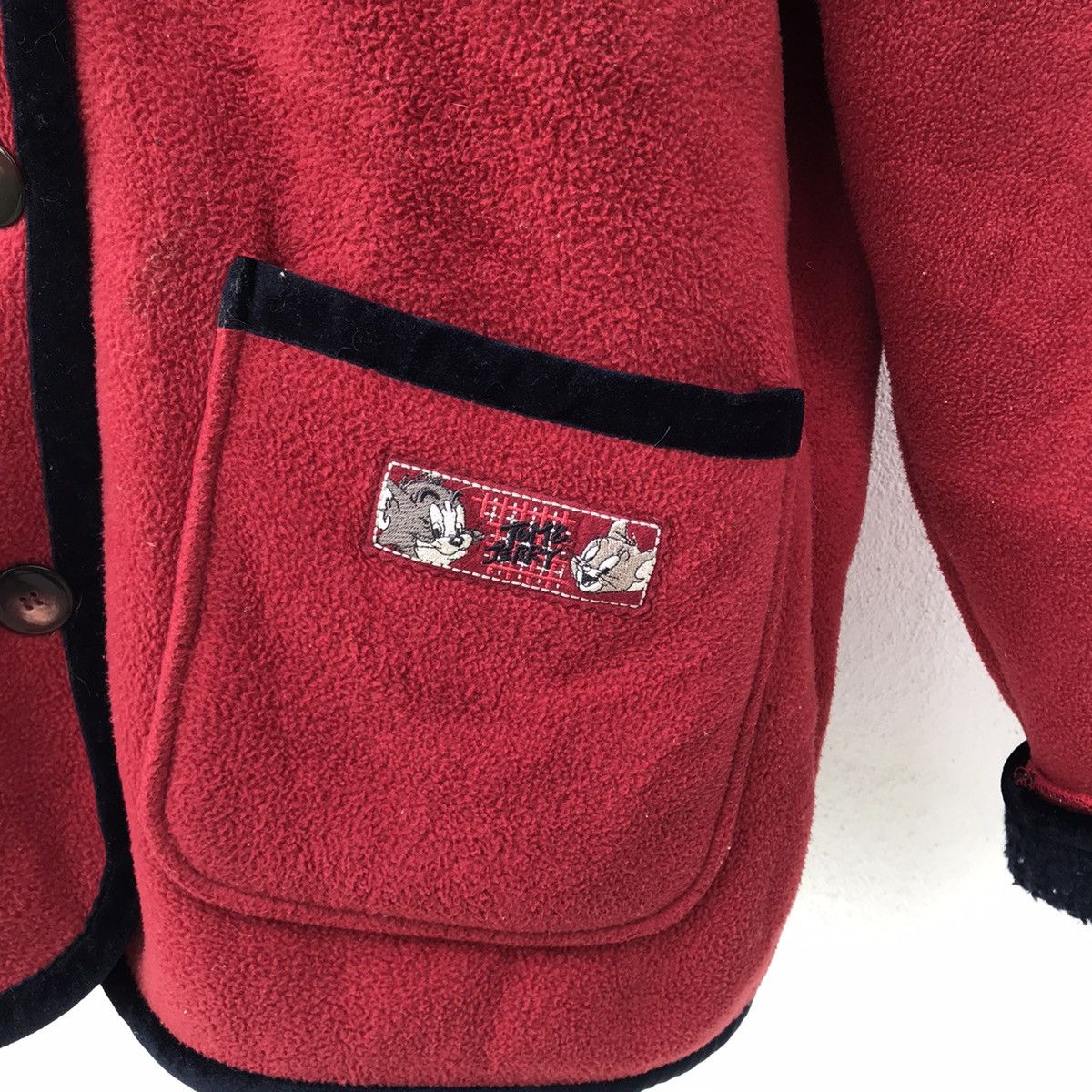 Cartoon Network × Japanese Brand × Vintage Vintage Tom & Jerry Big Logo Fleece Jacket Size US L / EU 52-54 / 3 - 4 Thumbnail