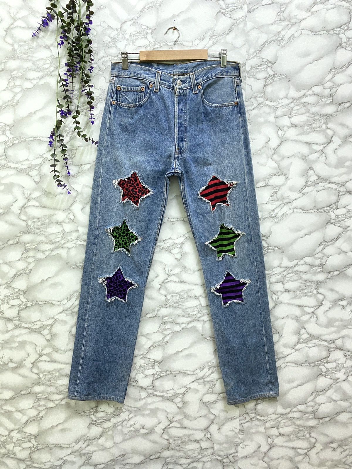 Vintage 90s Levi's 501 ⭐️ Custom Denim