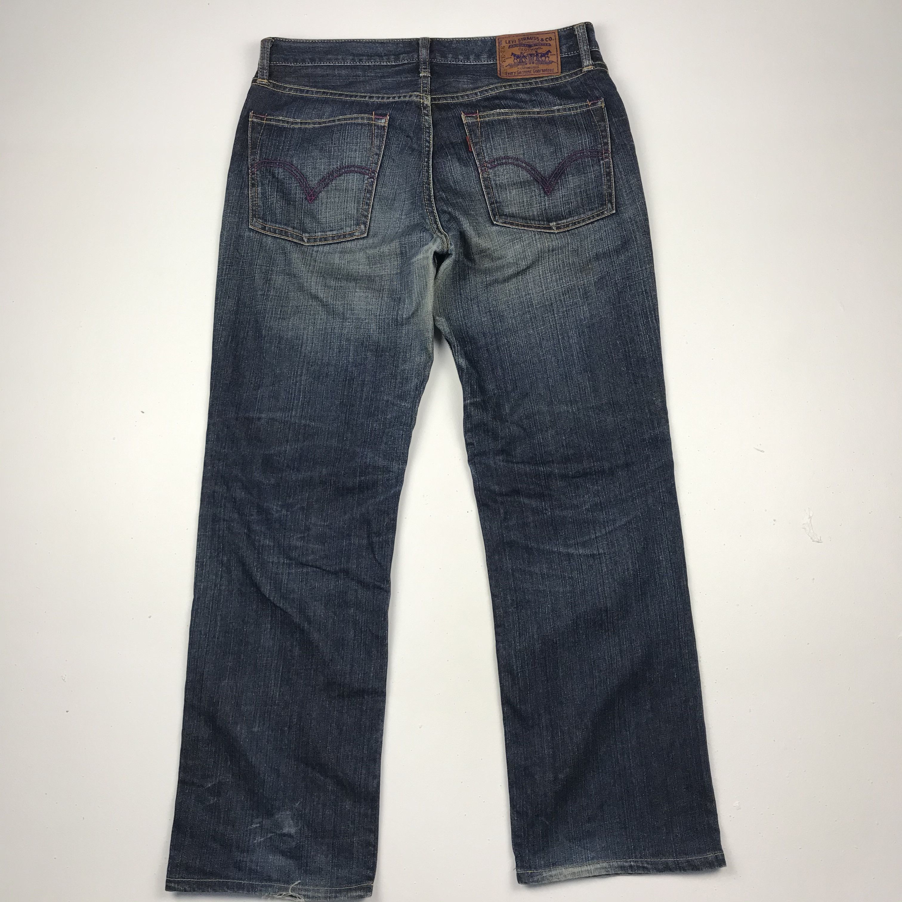 Levi's Vintage Clothing × Vintage vintage levis 502 distressed denim stright cut Size US 34 / EU 50 - 5 Thumbnail