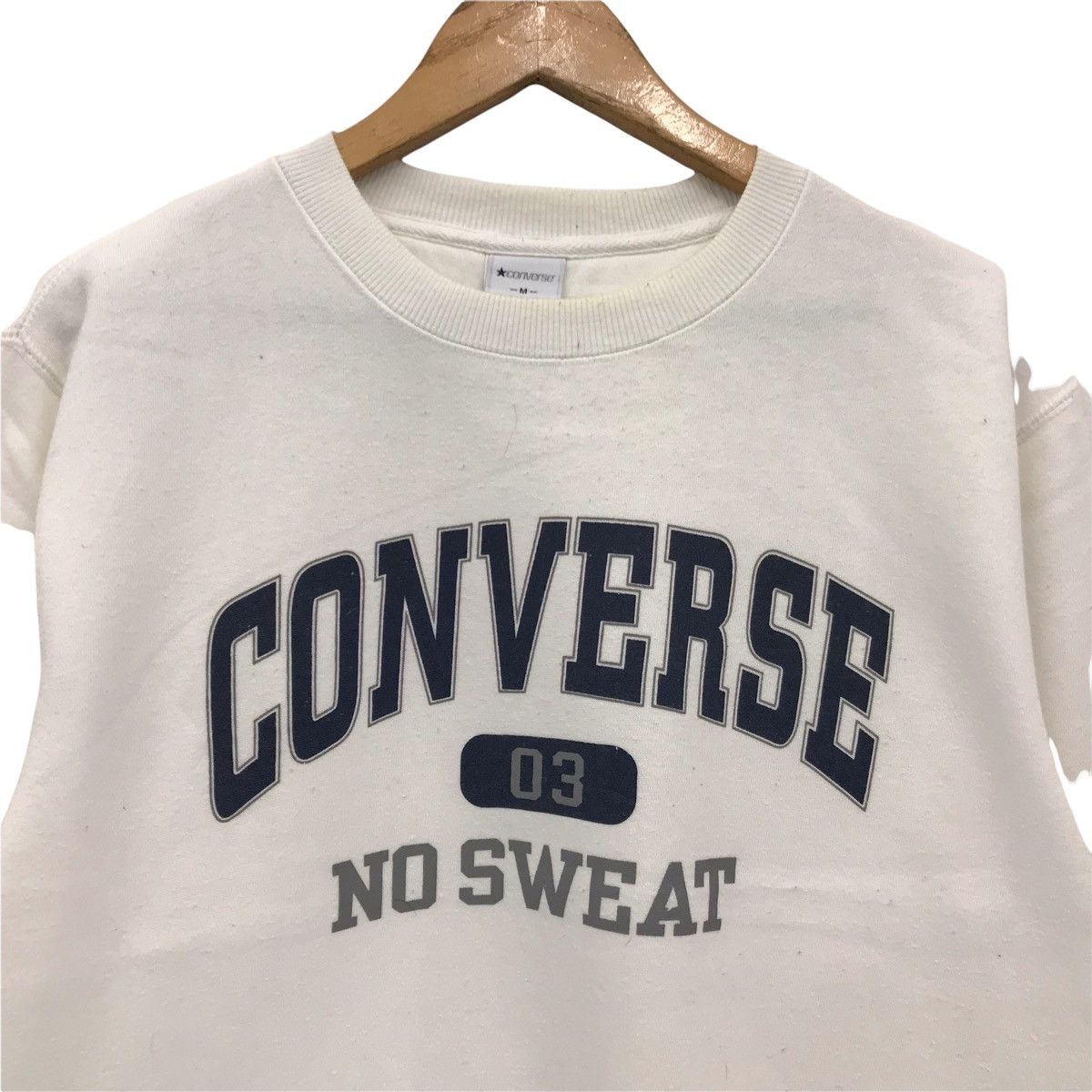 Converse × Vintage Vintage Converse Big Logo Sweatshirt Size US M / EU 48-50 / 2 - 2 Thumbnail