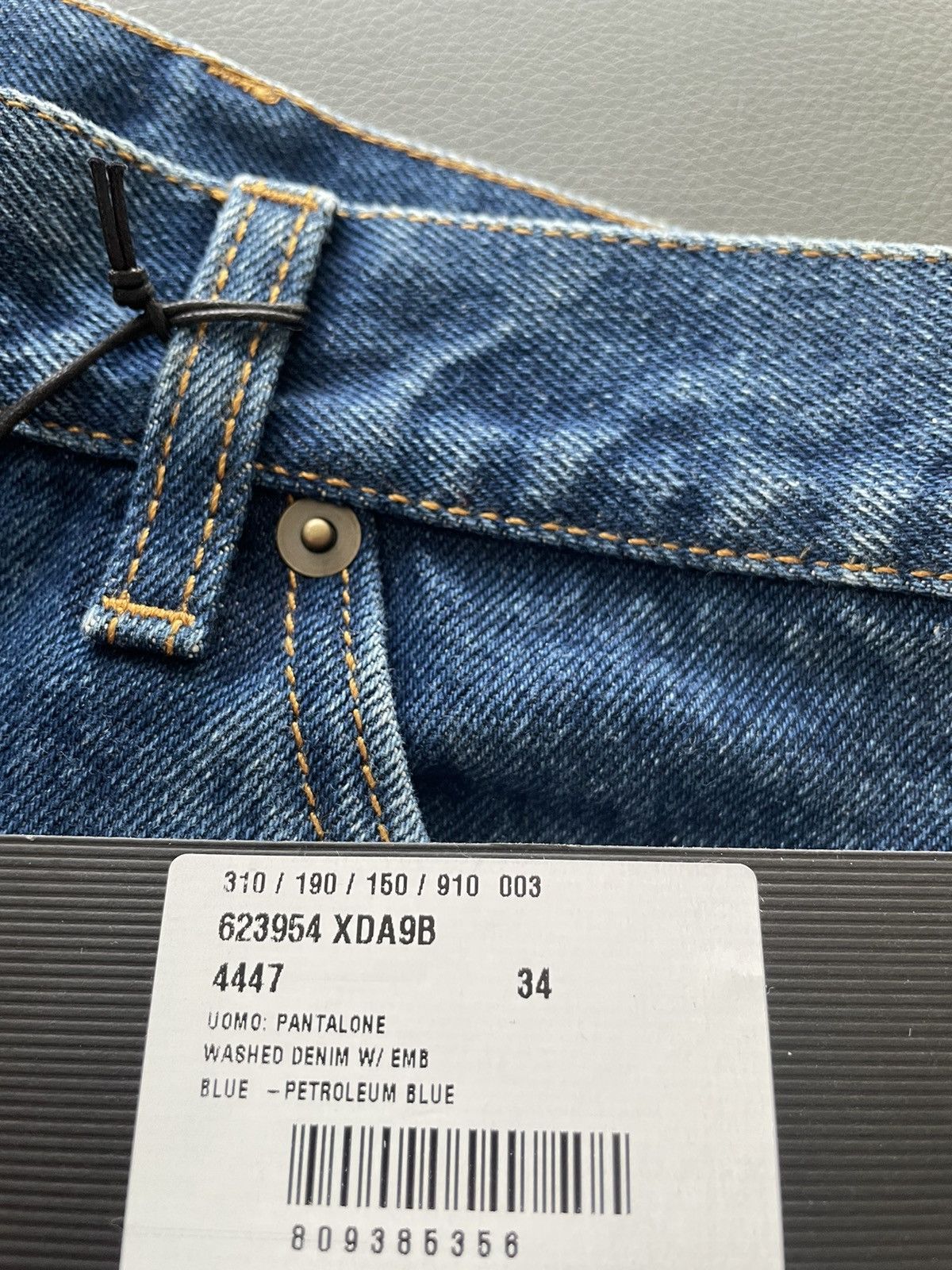 Gucci Super Runway Limited Rare Gucci Striped Washed Denim Jeans Size US 33 - 19 Thumbnail