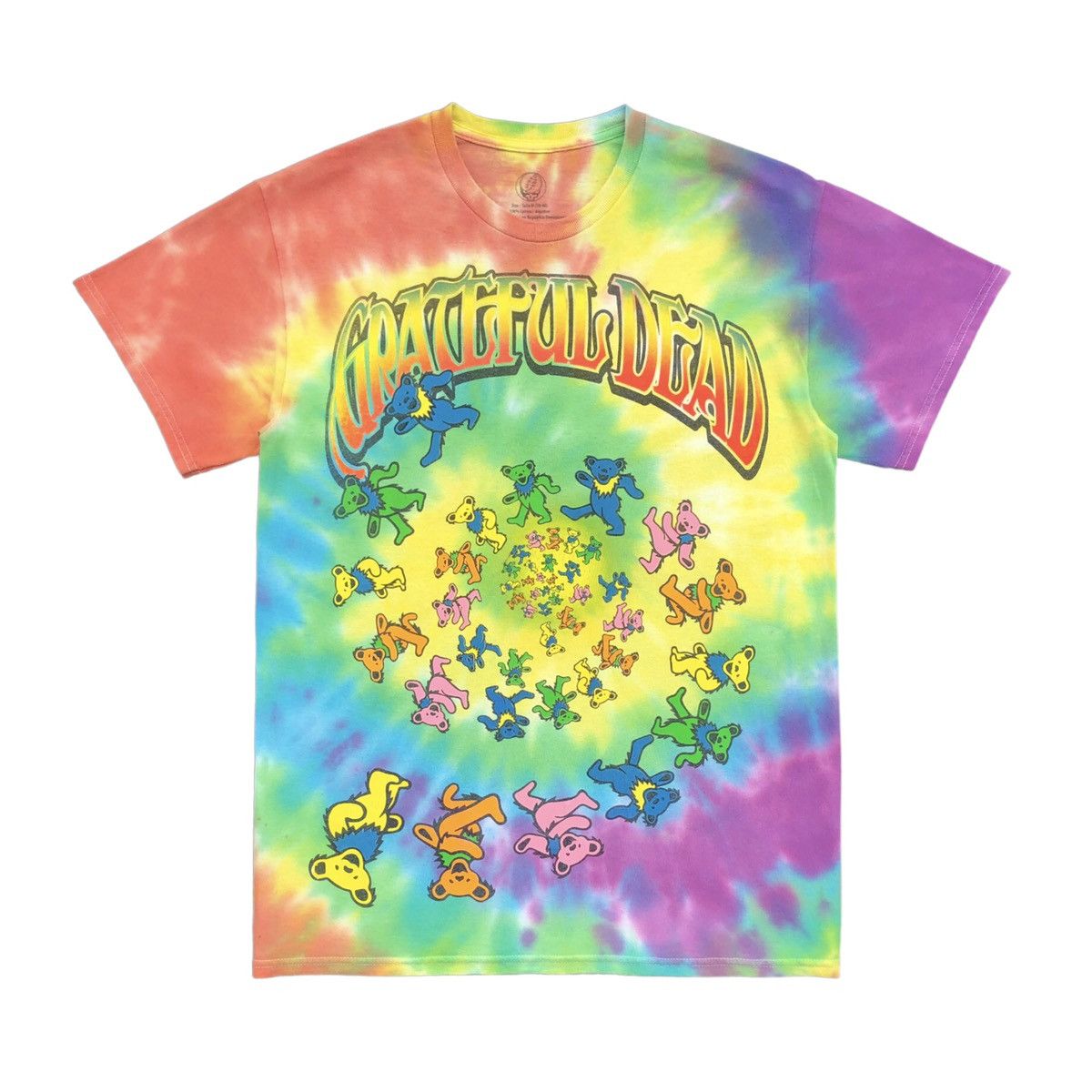 Grateful Dead Grateful Dead Spiral Bears Tie Dye Tee Size US M / EU 48-50 / 2 - 1 Thumbnail