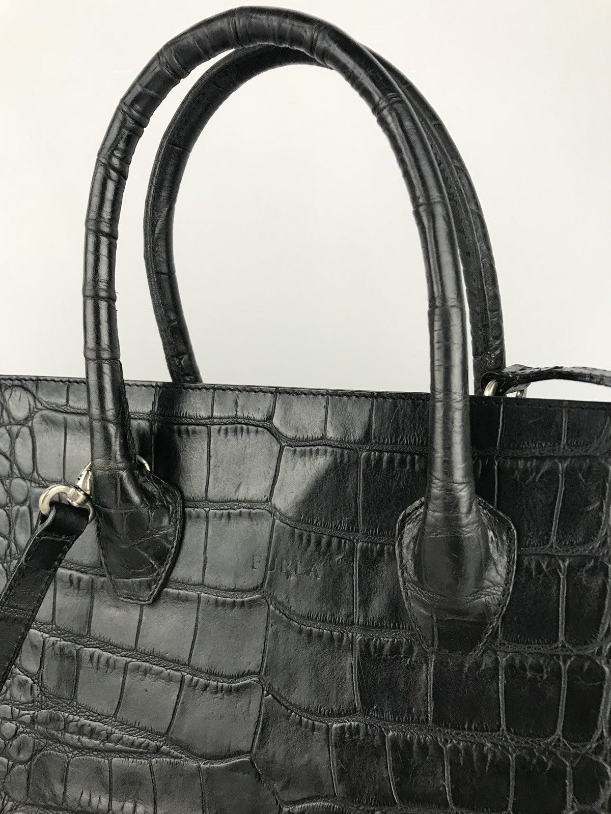 Furla Furla italy Crocodile Embossed Leather Two way Size ONE SIZE - 3 Thumbnail