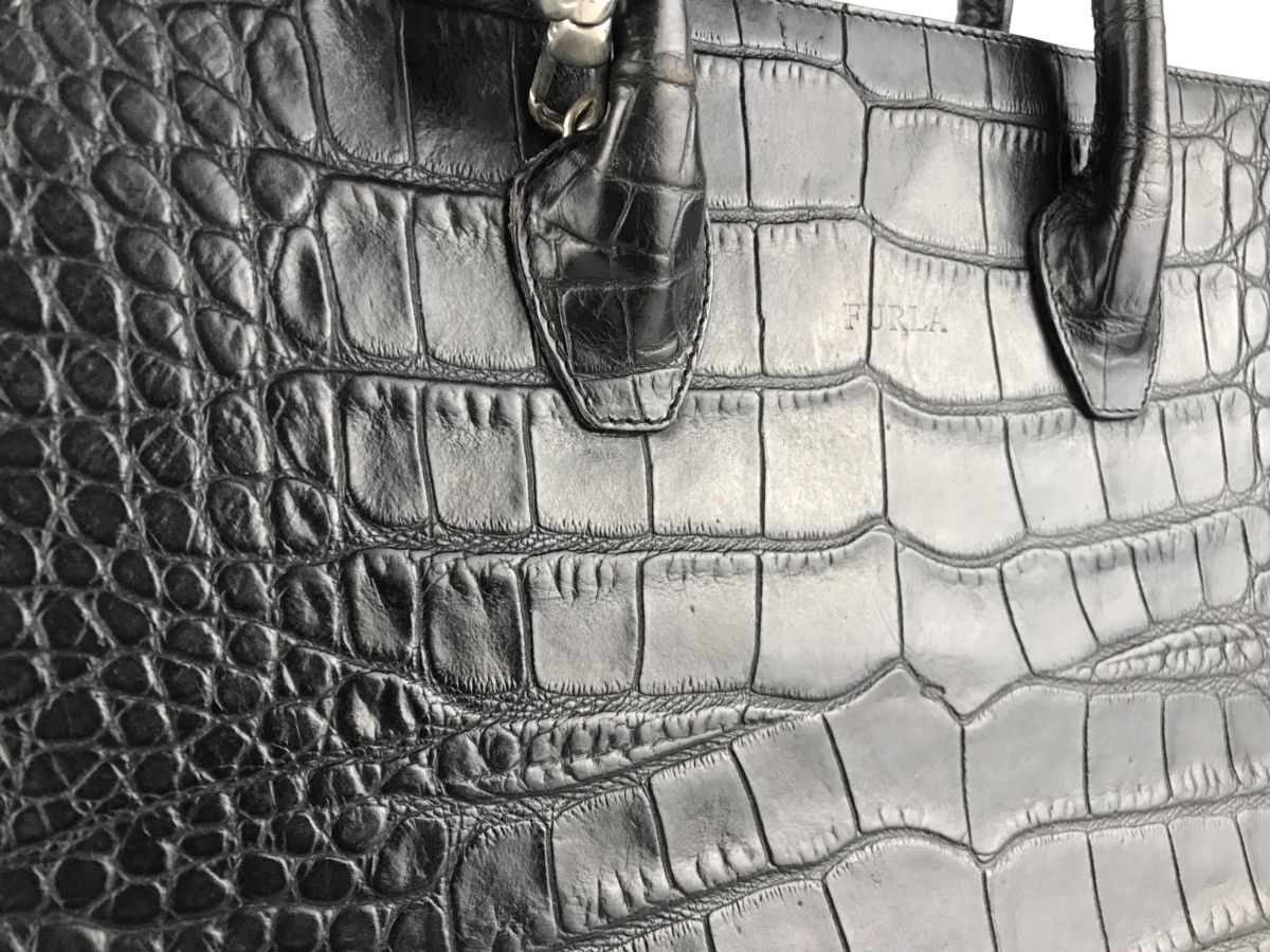 Furla Furla italy Crocodile Embossed Leather Two way Size ONE SIZE - 15 Thumbnail