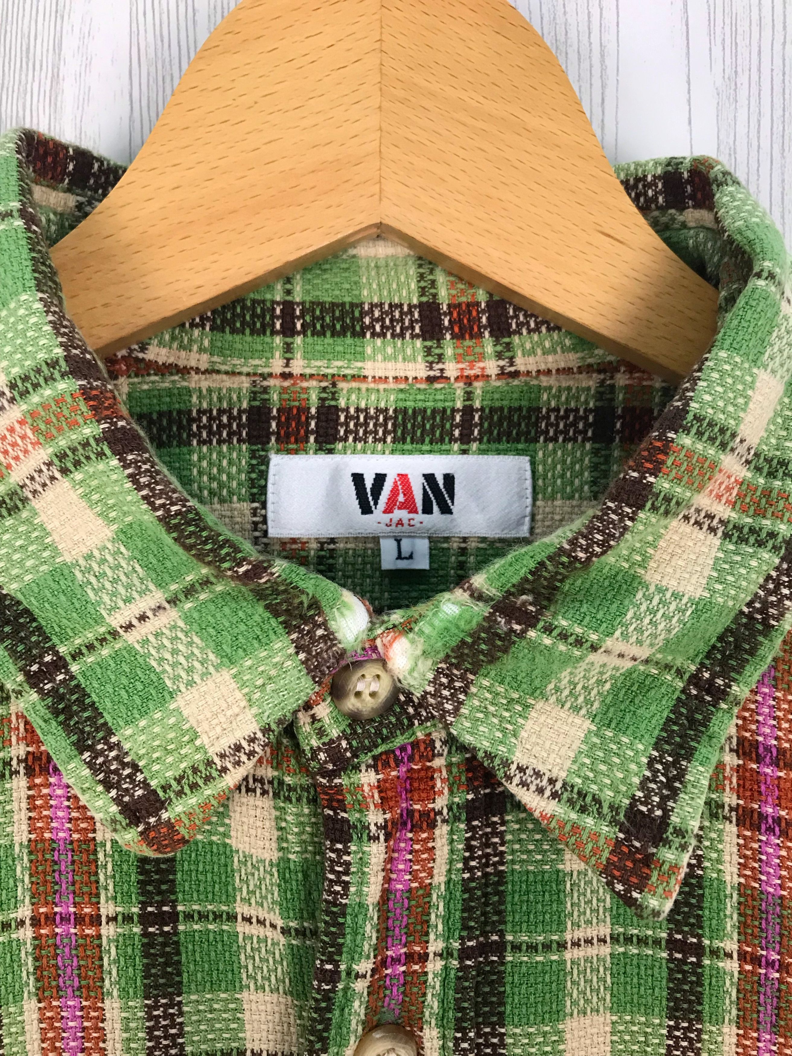 Van VAN JAC Checkered Flannel Shirt Size US L / EU 52-54 / 3 - 4 Thumbnail