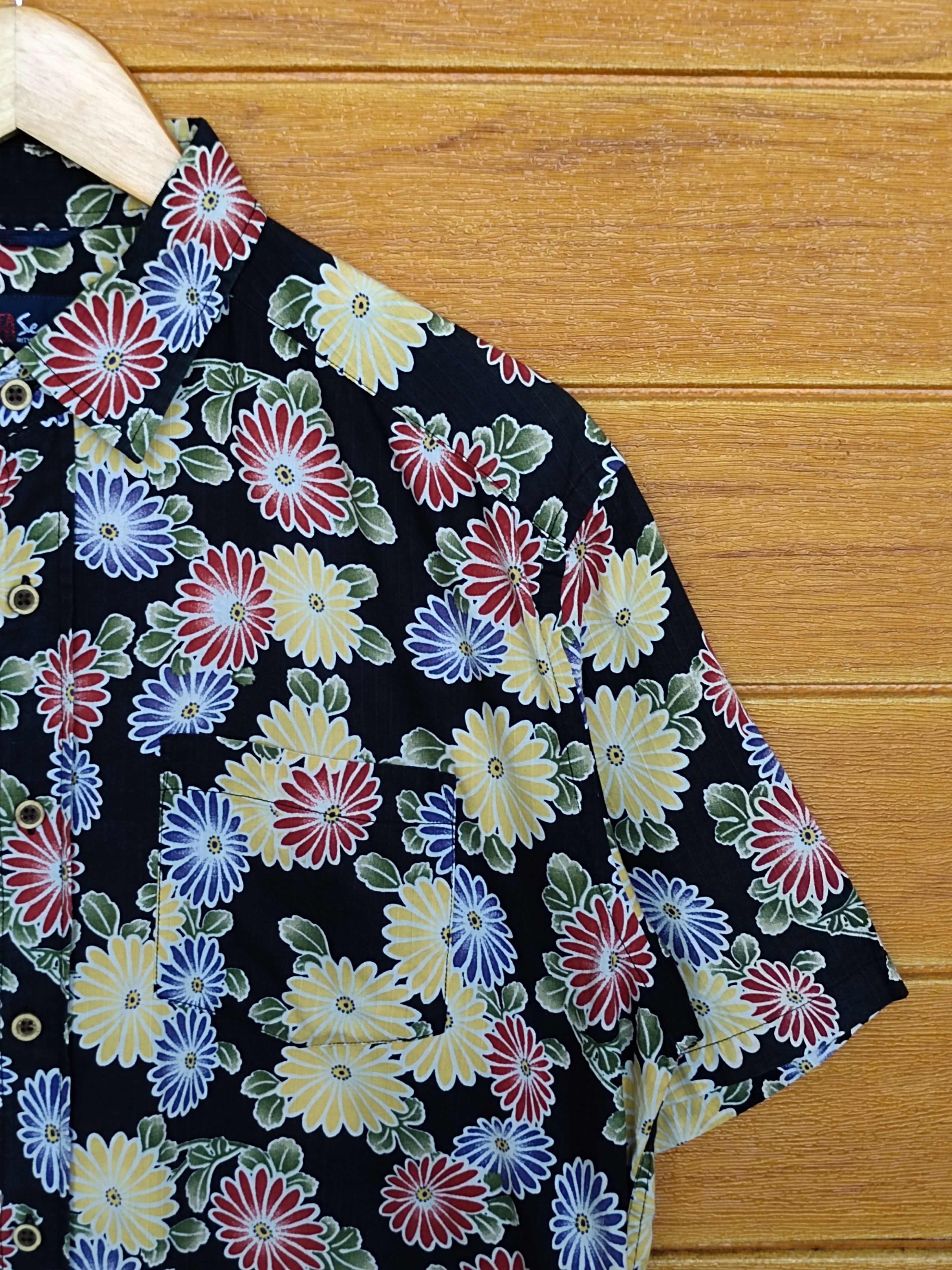 Japanese Brand Vintage Japanese Hawaiian SEAHOP Sakura Blossom Print Shirt Size US M / EU 48-50 / 2 - 4 Thumbnail