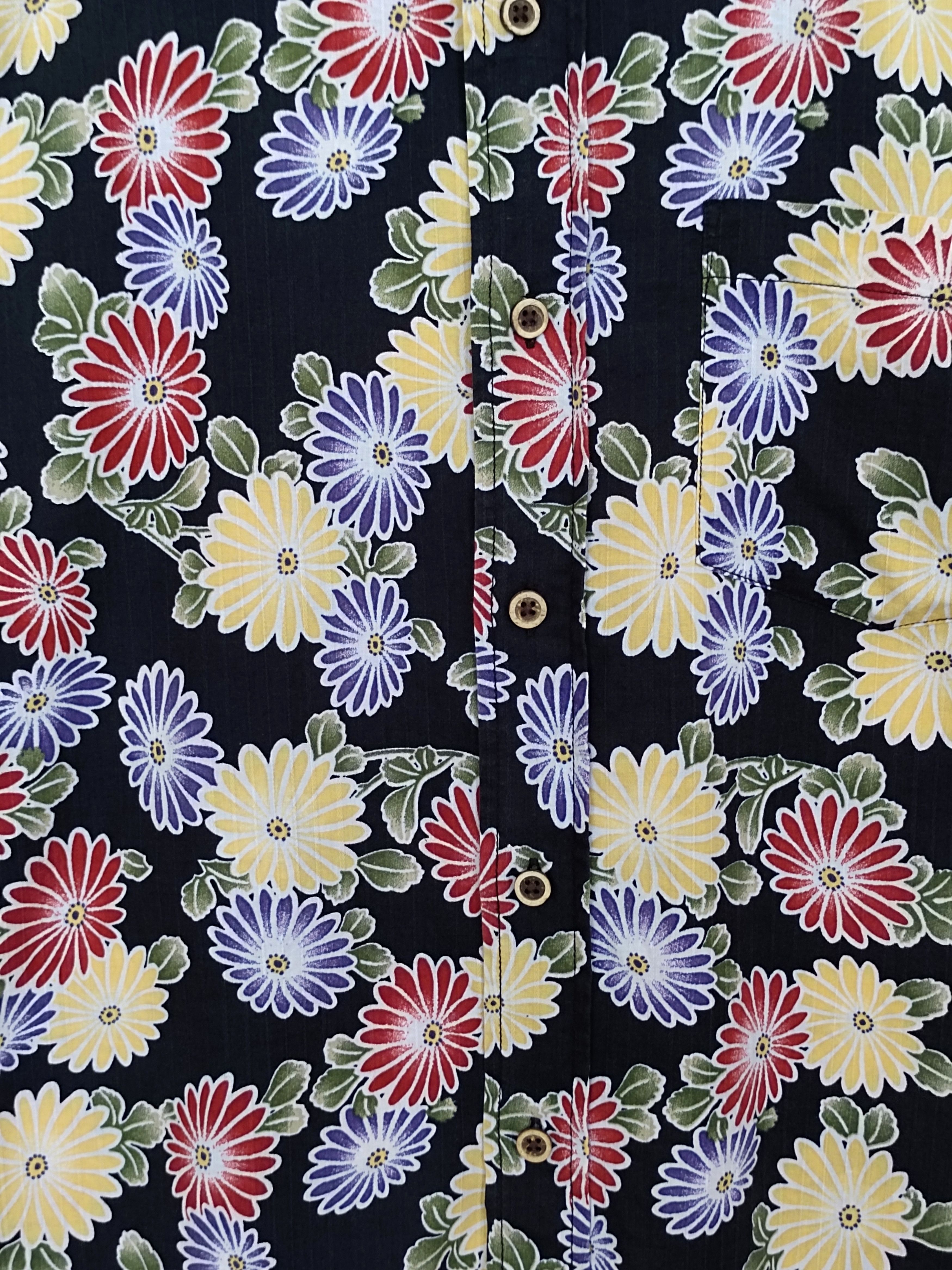 Japanese Brand Vintage Japanese Hawaiian SEAHOP Sakura Blossom Print Shirt Size US M / EU 48-50 / 2 - 2 Thumbnail
