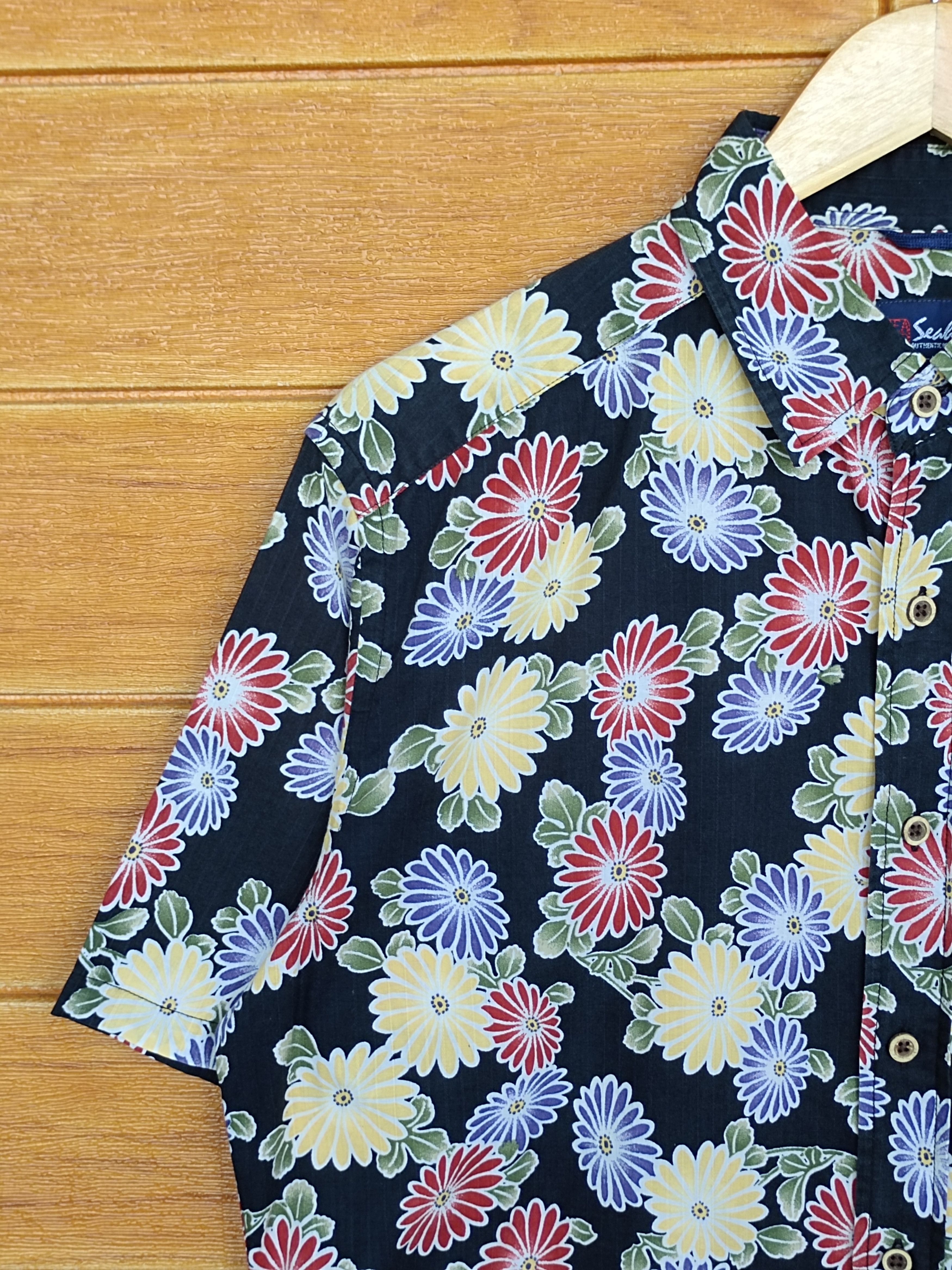 Japanese Brand Vintage Japanese Hawaiian SEAHOP Sakura Blossom Print Shirt Size US M / EU 48-50 / 2 - 5 Thumbnail