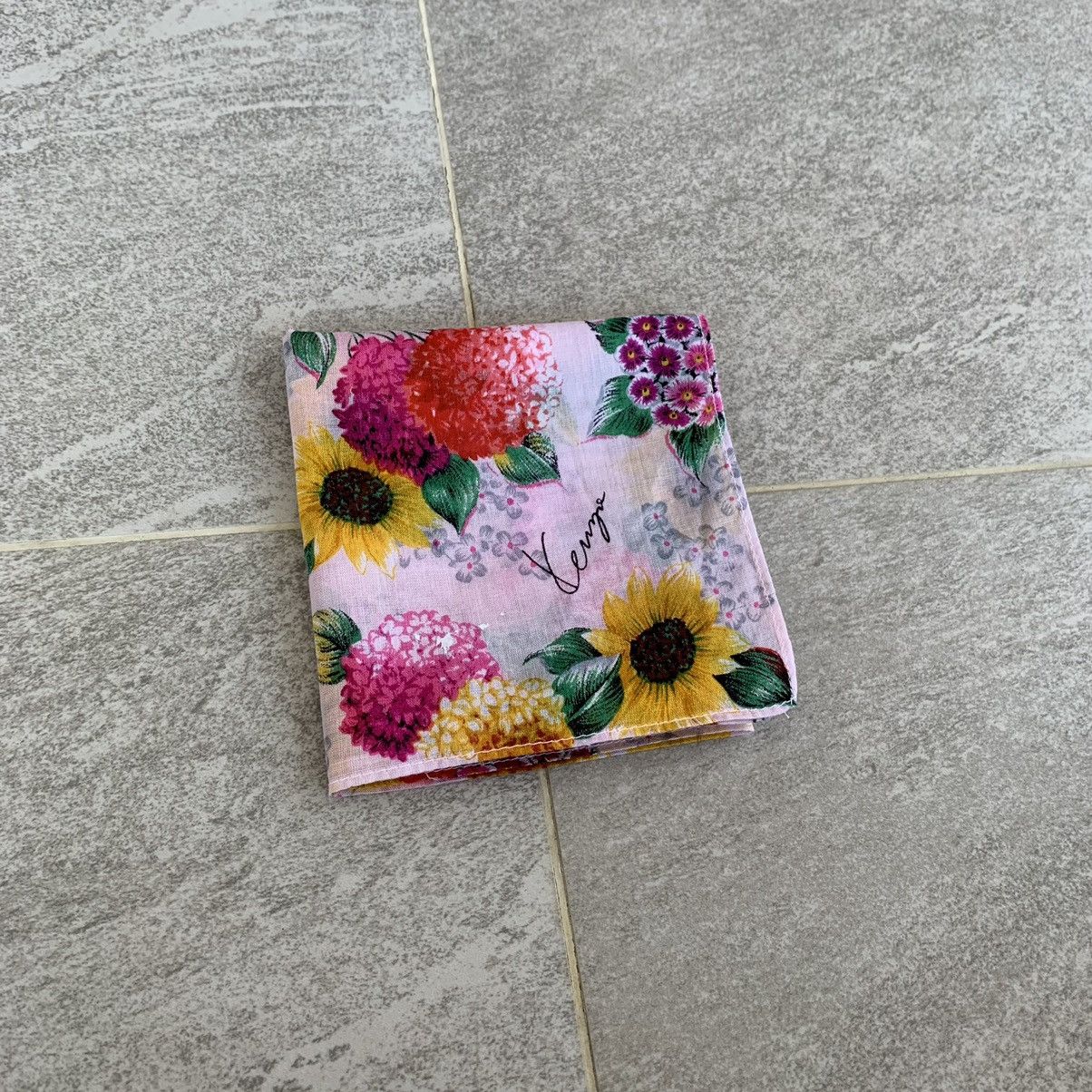 Japanese Brand × Kenzo KENZO paris handkerchief handky bandana flower design Size ONE SIZE - 10 Thumbnail