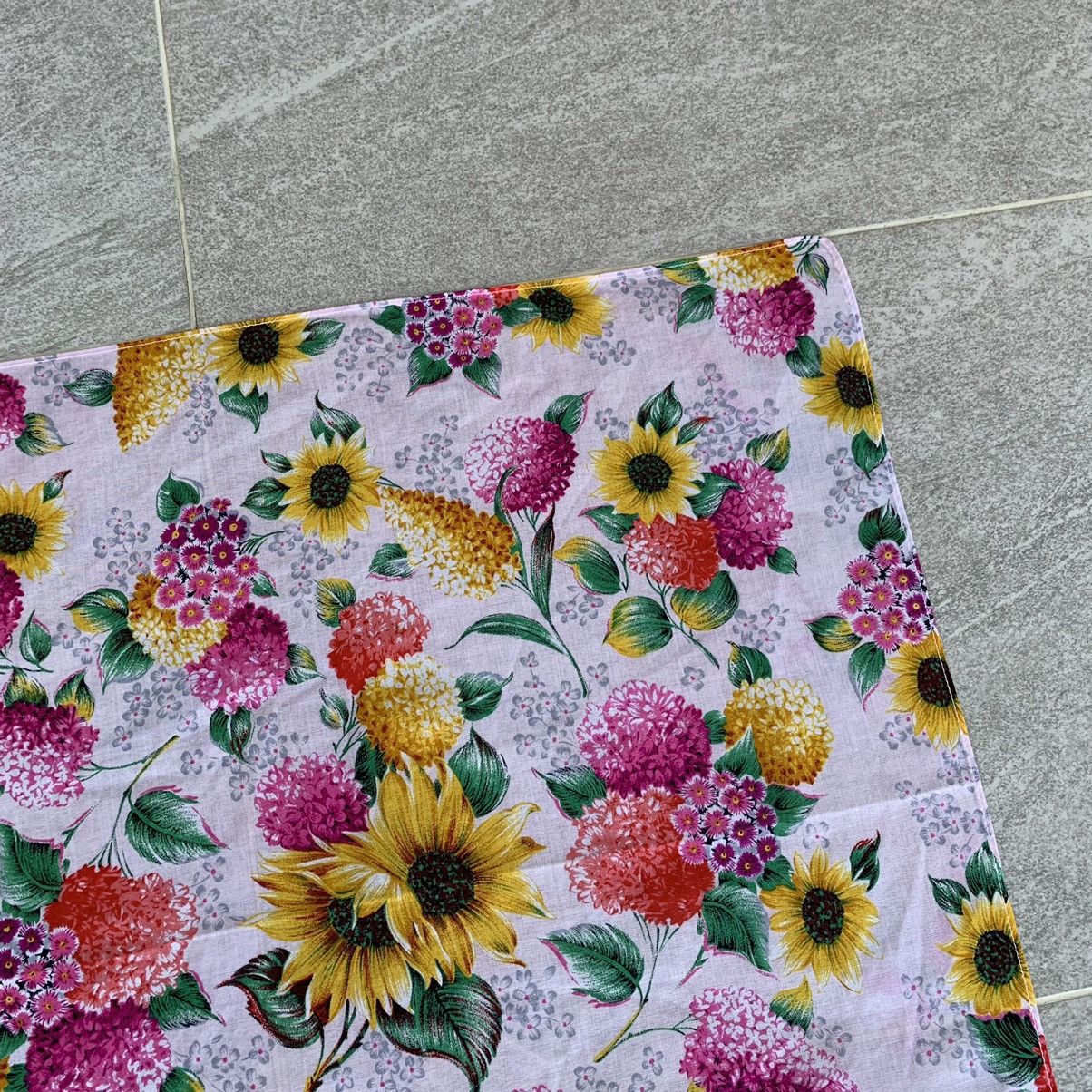 Japanese Brand × Kenzo KENZO paris handkerchief handky bandana flower design Size ONE SIZE - 5 Thumbnail