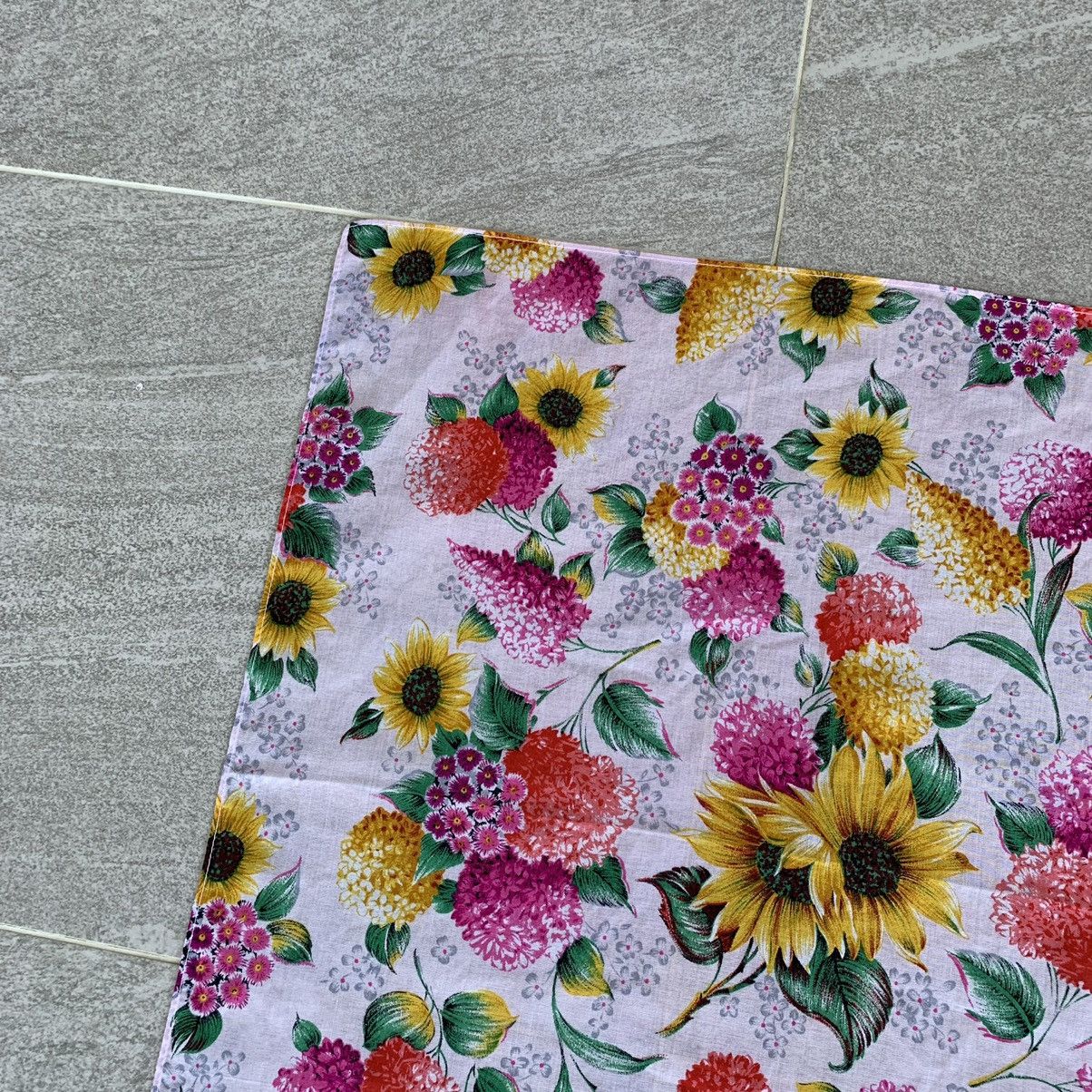 Japanese Brand × Kenzo KENZO paris handkerchief handky bandana flower design Size ONE SIZE - 4 Thumbnail