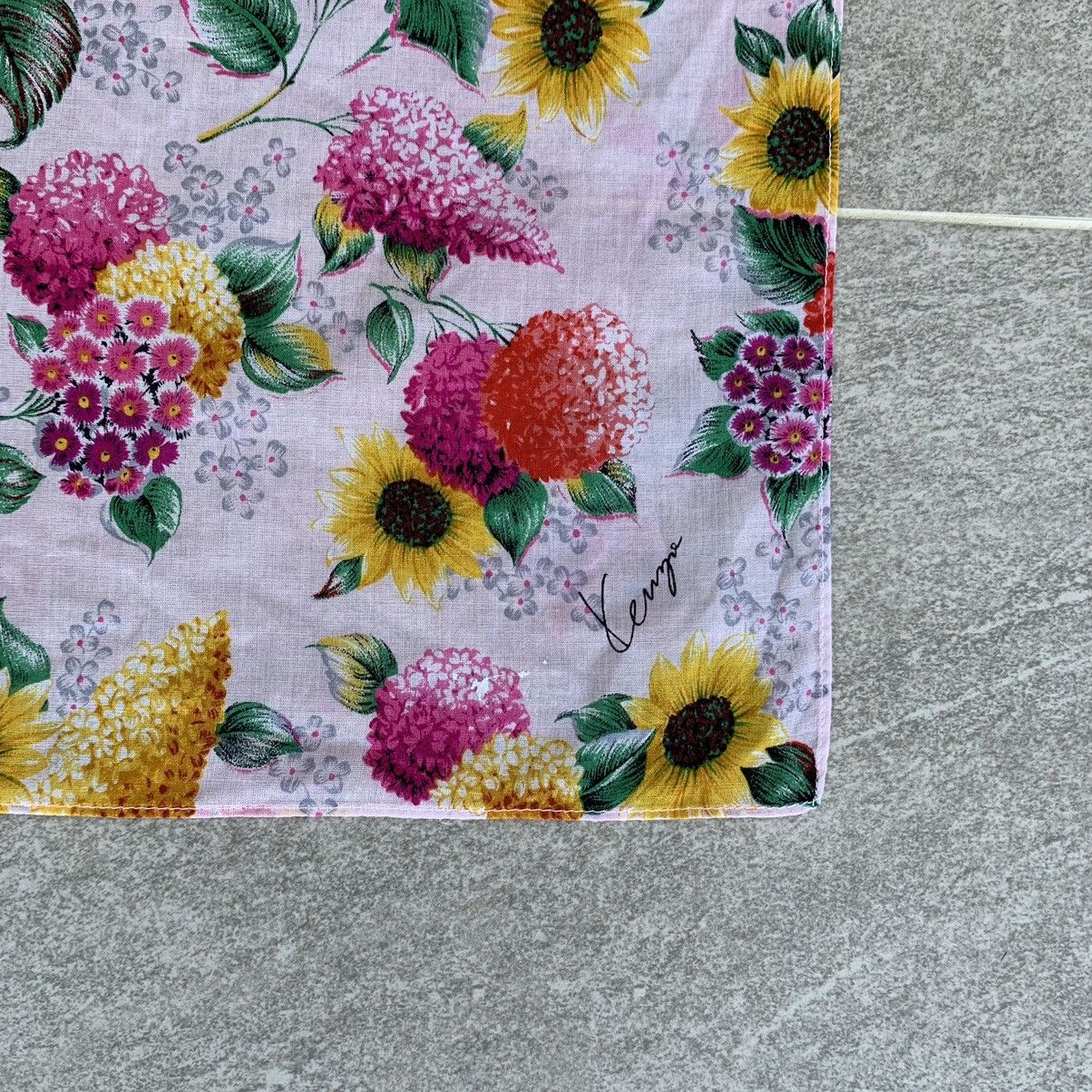 Japanese Brand × Kenzo KENZO paris handkerchief handky bandana flower design Size ONE SIZE - 6 Thumbnail