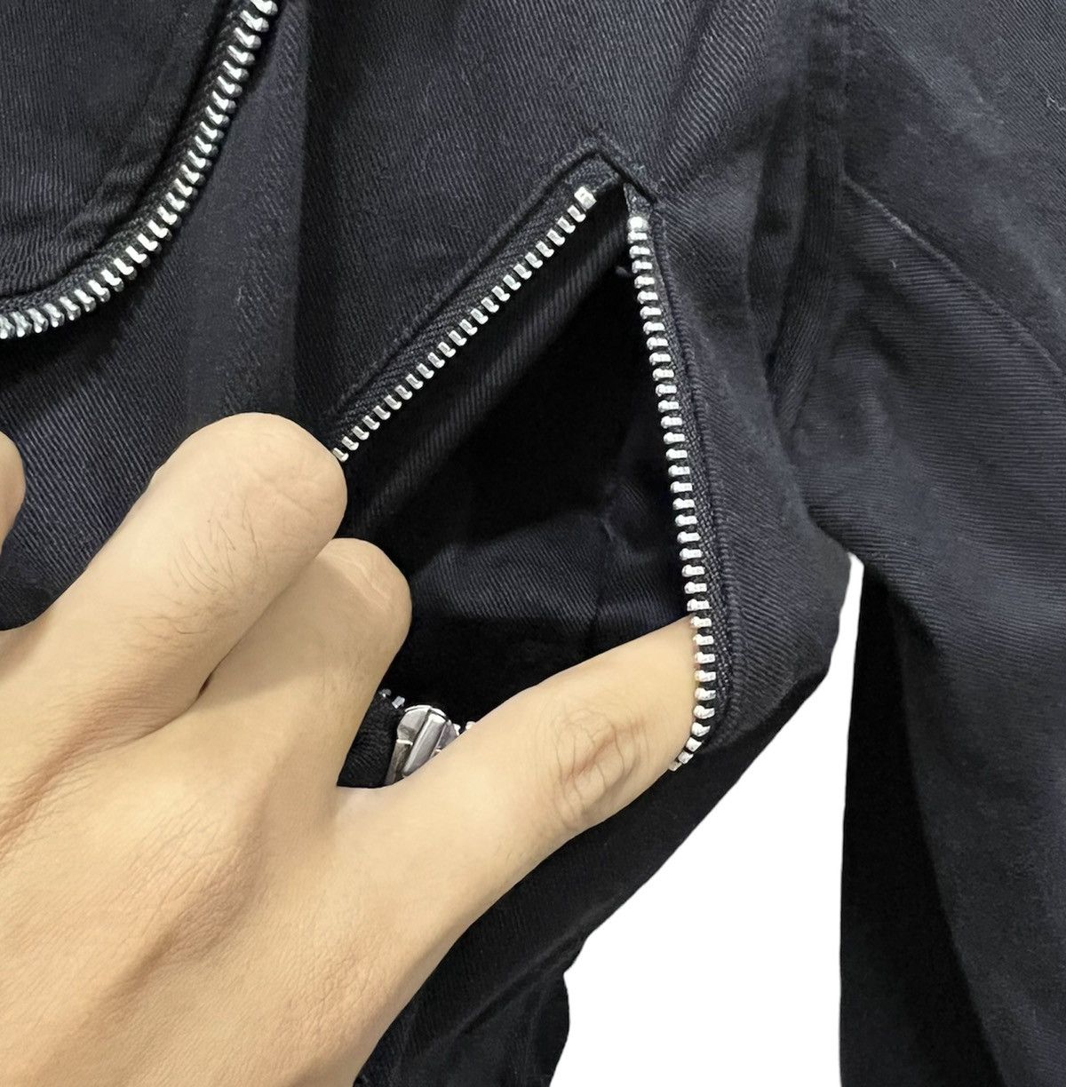 If Six Was Nine RARE Gothic Punk Asymmetrical Trench Coat by RIGHT? – Japan Size M / US 6-8 / IT 42-44 - 6 Thumbnail