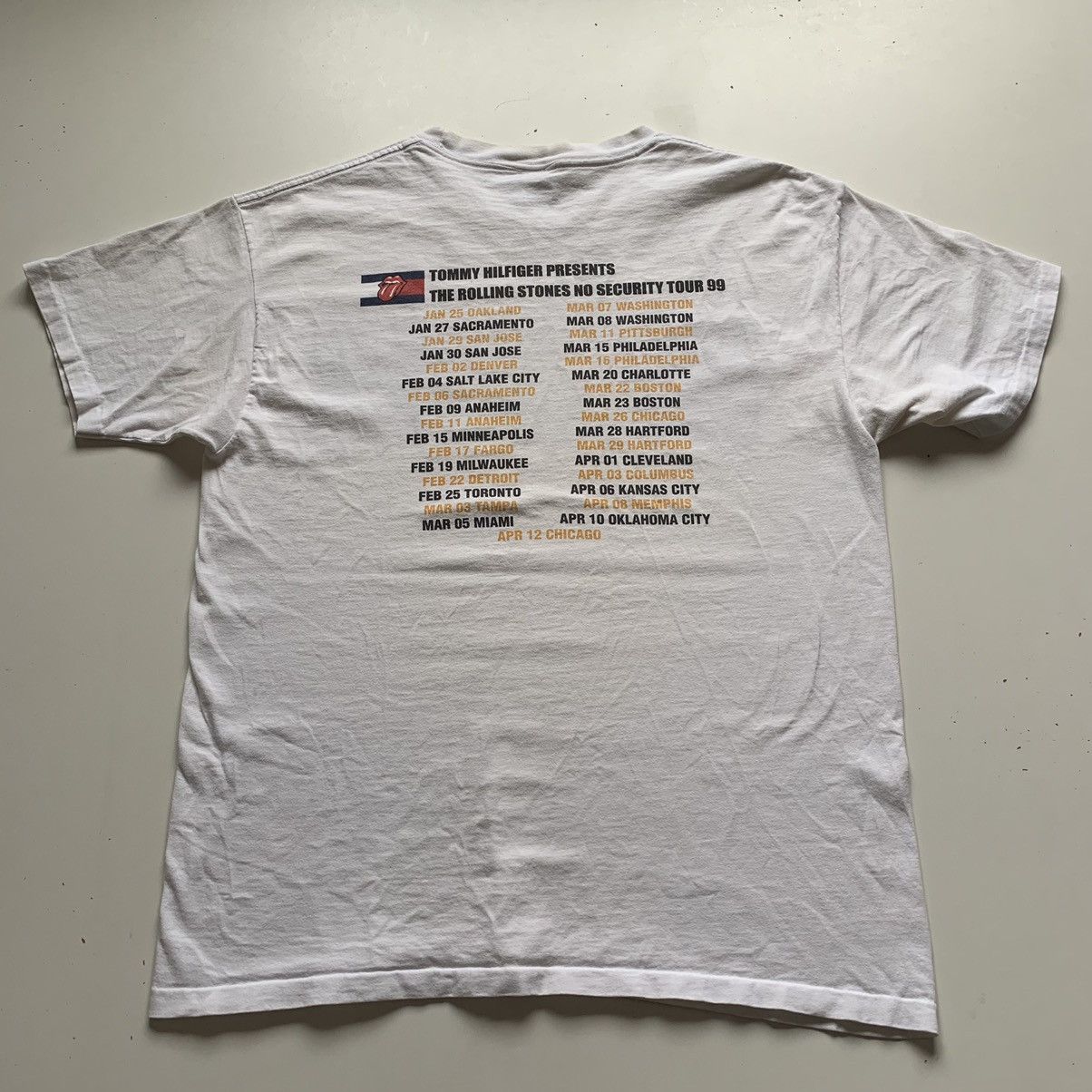 The Rolling Stones Vintage 1999 90s The Rolling Stones x Tommy Hilfiger T Shirt Size US XL / EU 56 / 4 - 4 Thumbnail