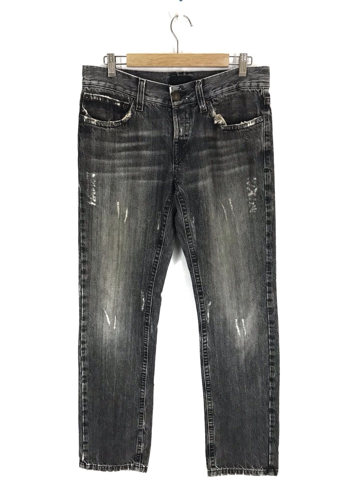 John Richmond Vintage JOHN RICHMOND Italy Ripped Distressed Jeans Size US 32 / EU 48 - 1 Thumbnail