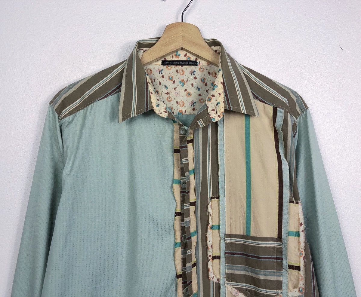 Marithe + Francois Girbaud Vintage Marithe Francois Girbaud Patchwork Button Ups Shirt Size US L / EU 52-54 / 3 - 2 Thumbnail
