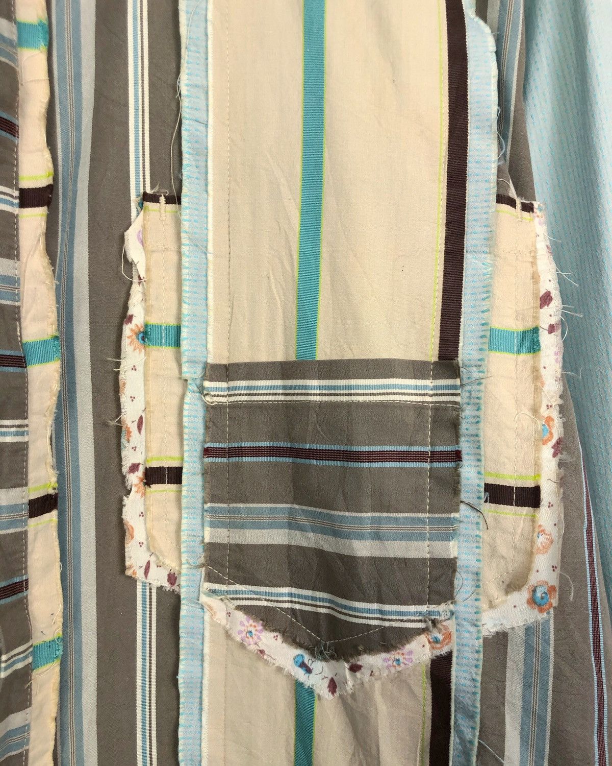 Marithe + Francois Girbaud Vintage Marithe Francois Girbaud Patchwork Button Ups Shirt Size US L / EU 52-54 / 3 - 4 Thumbnail