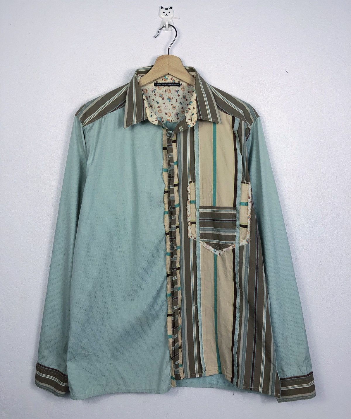 Marithe + Francois Girbaud Vintage Marithe Francois Girbaud Patchwork Button Ups Shirt Size US L / EU 52-54 / 3 - 1 Thumbnail