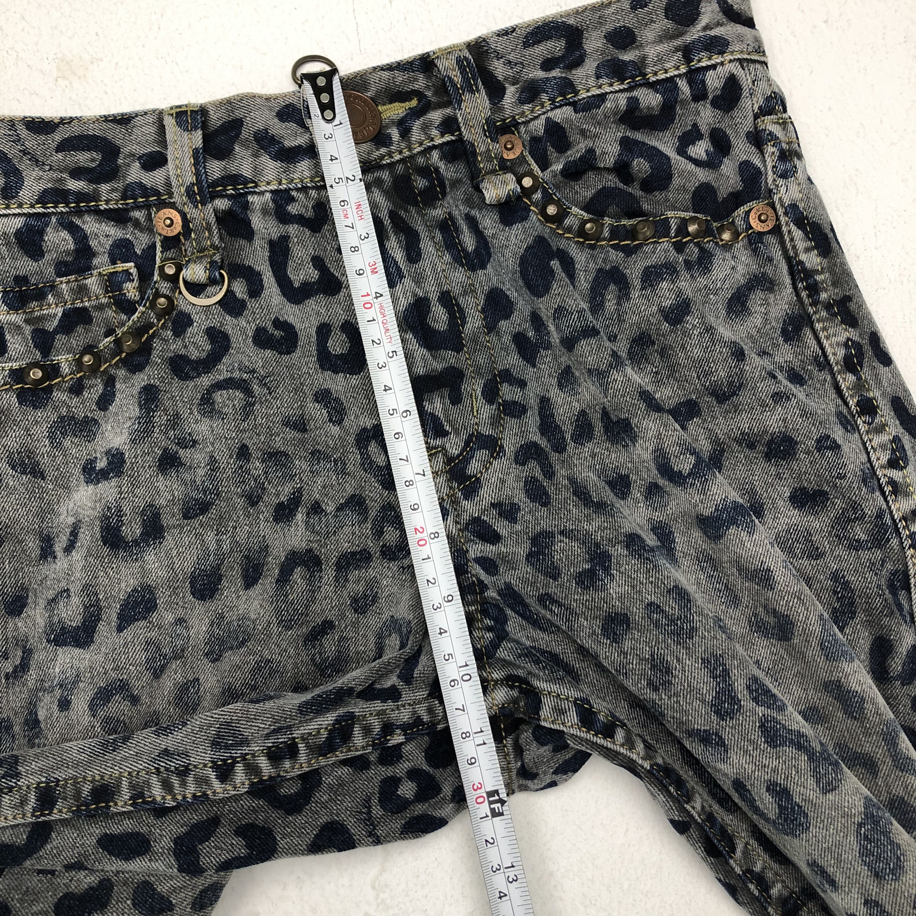 Japanese Brand Vintage Co & Lu Leoped Like Hysteric Style Denim Jeans Size US 31 - 14 Thumbnail