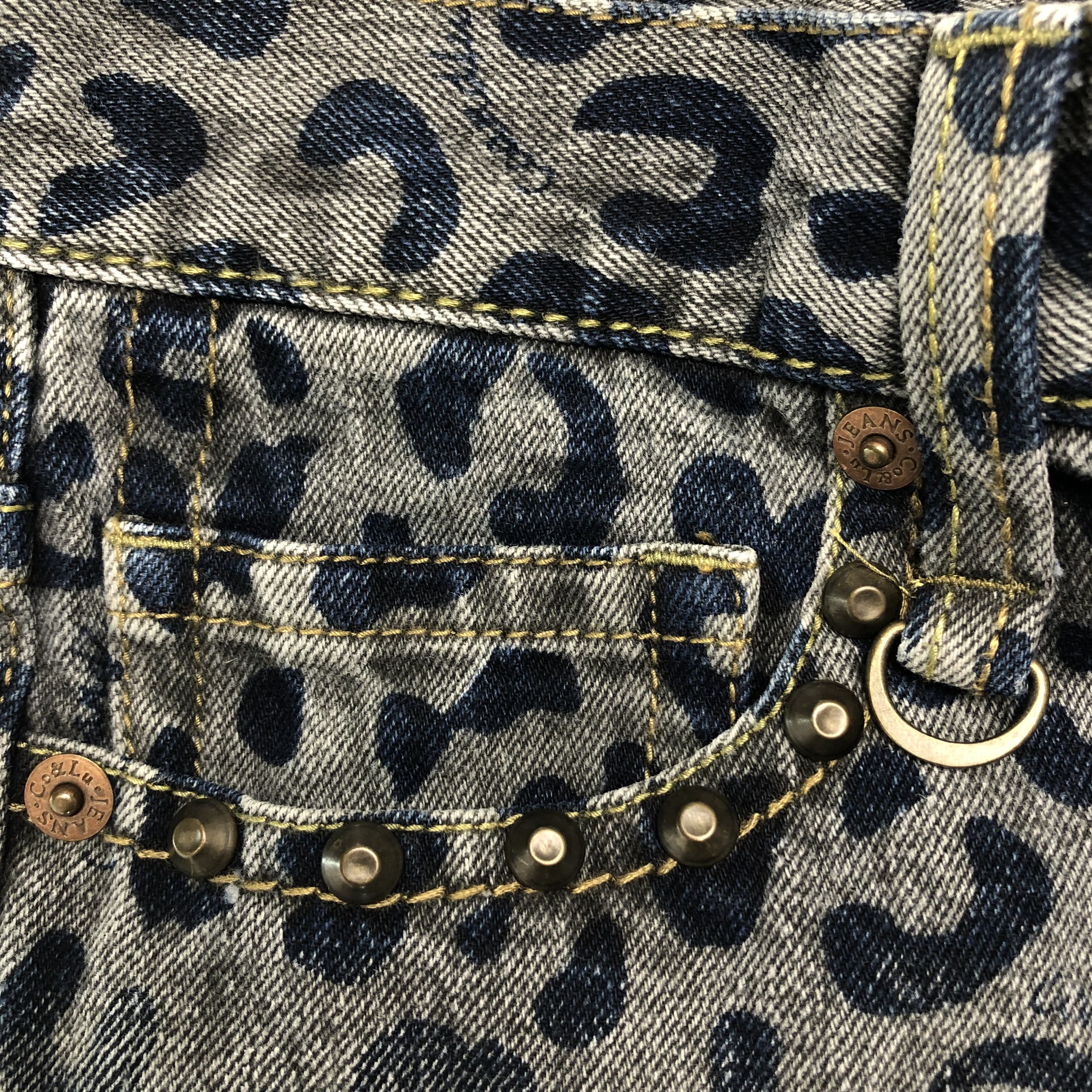 Japanese Brand Vintage Co & Lu Leoped Like Hysteric Style Denim Jeans Size US 31 - 10 Thumbnail