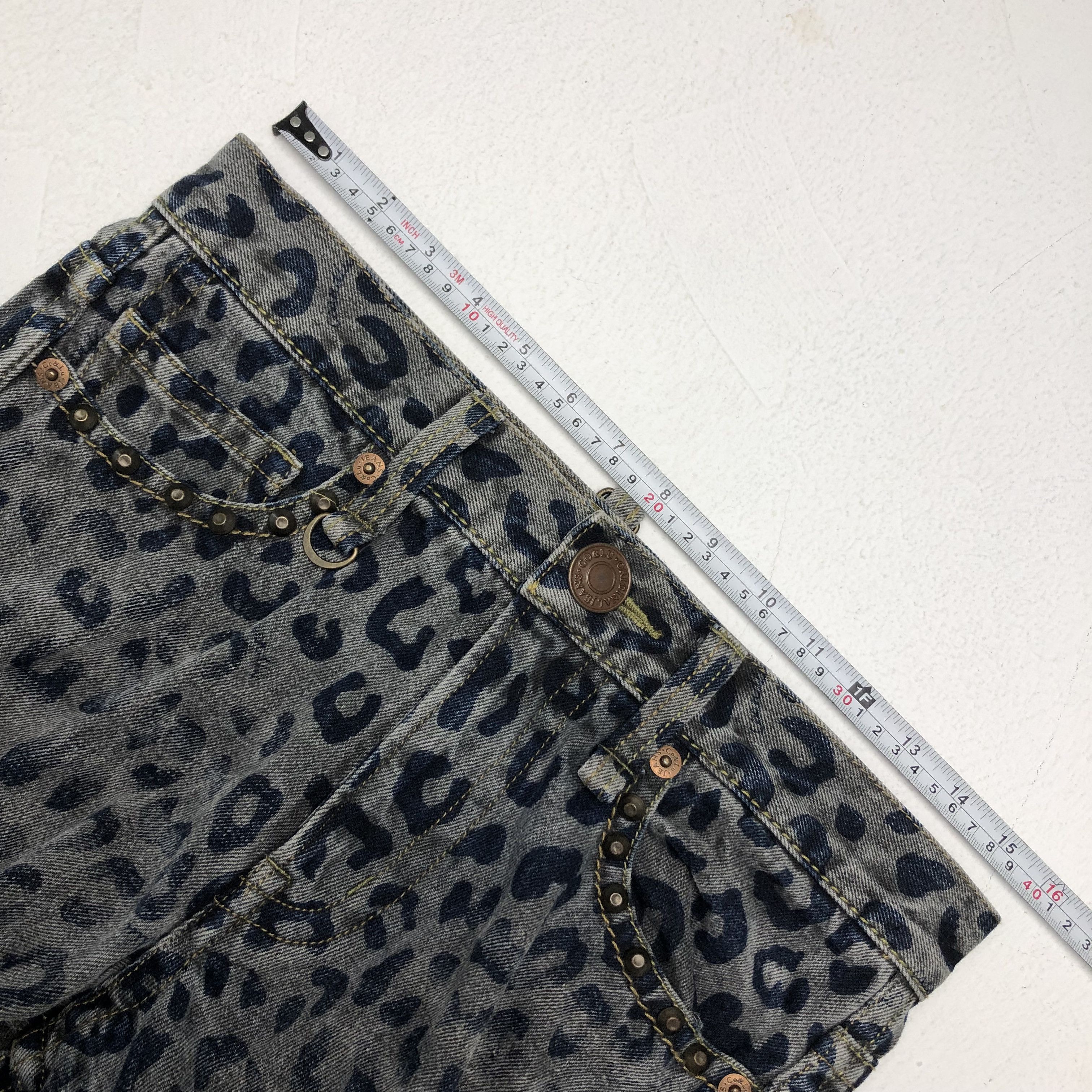 Japanese Brand Vintage Co & Lu Leoped Like Hysteric Style Denim Jeans Size US 31 - 13 Thumbnail