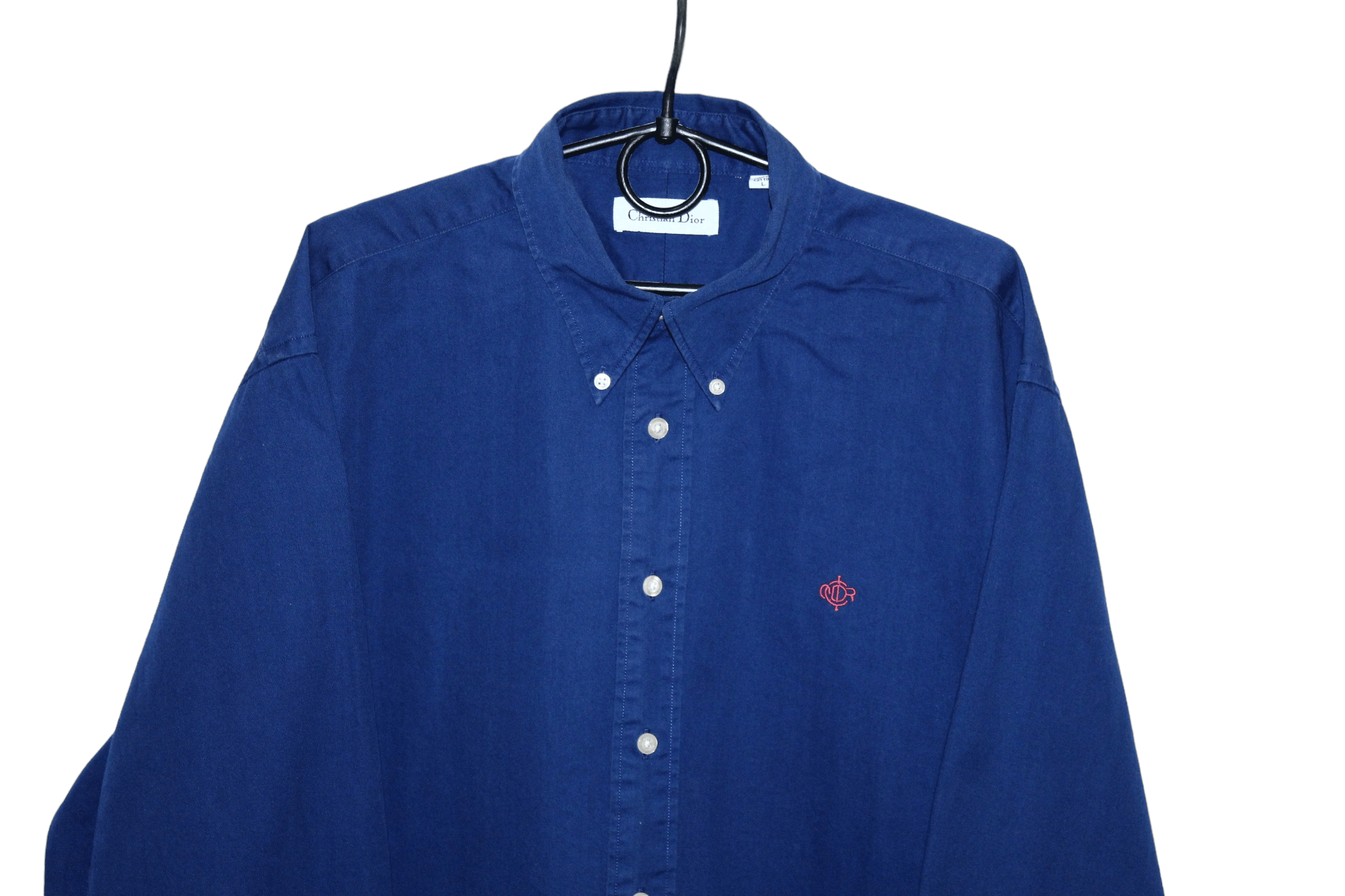 Christian Dior Monsieur Vtg Christian Dior Signatured Rugged Cotton Casual Shirt Size US XL / EU 56 / 4 - 12 Thumbnail
