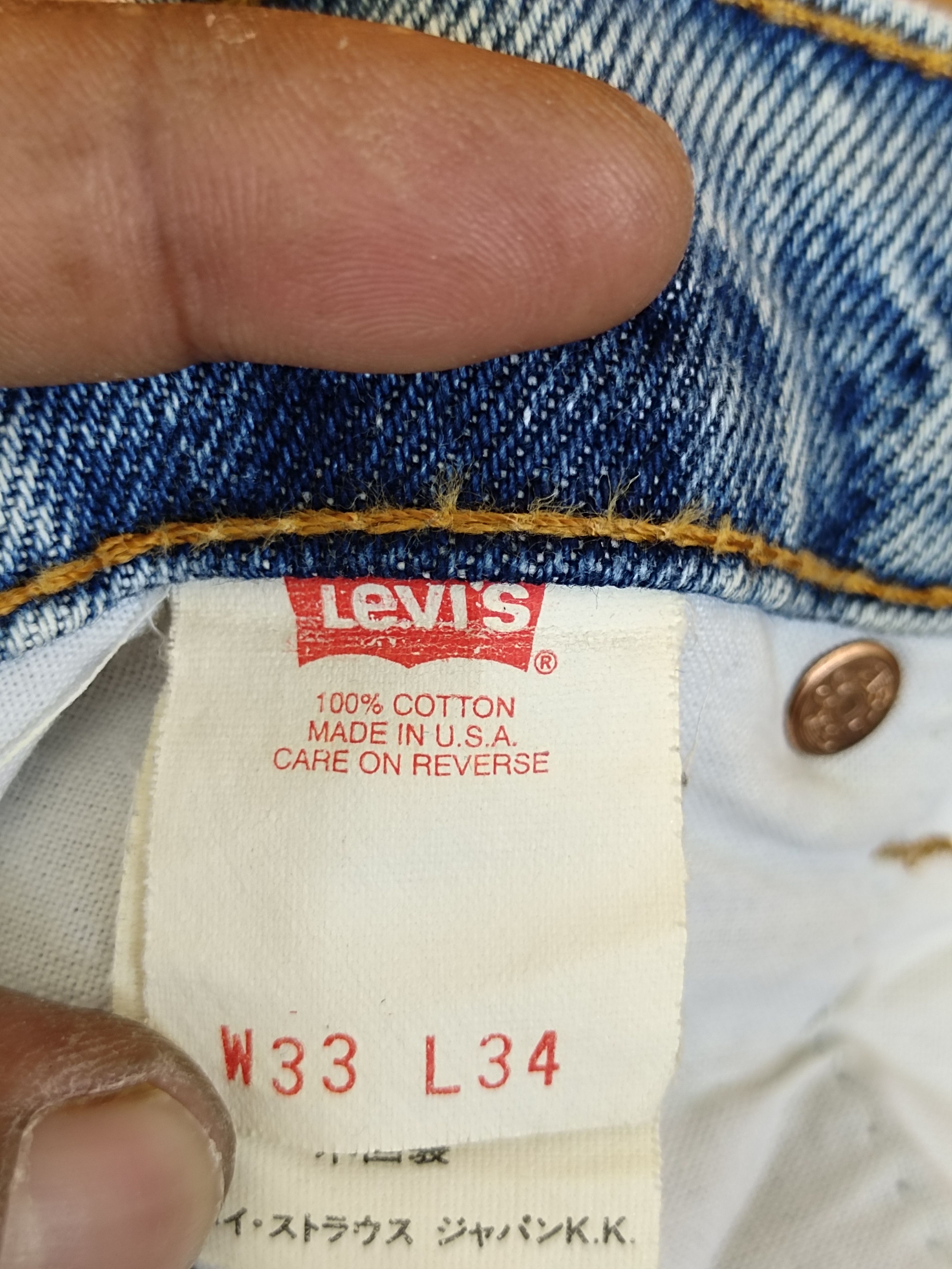 Levi's Vintage 1994 LEVIS Made In Usa Denim Jeans Size US 32 / EU 48 - 21 Thumbnail