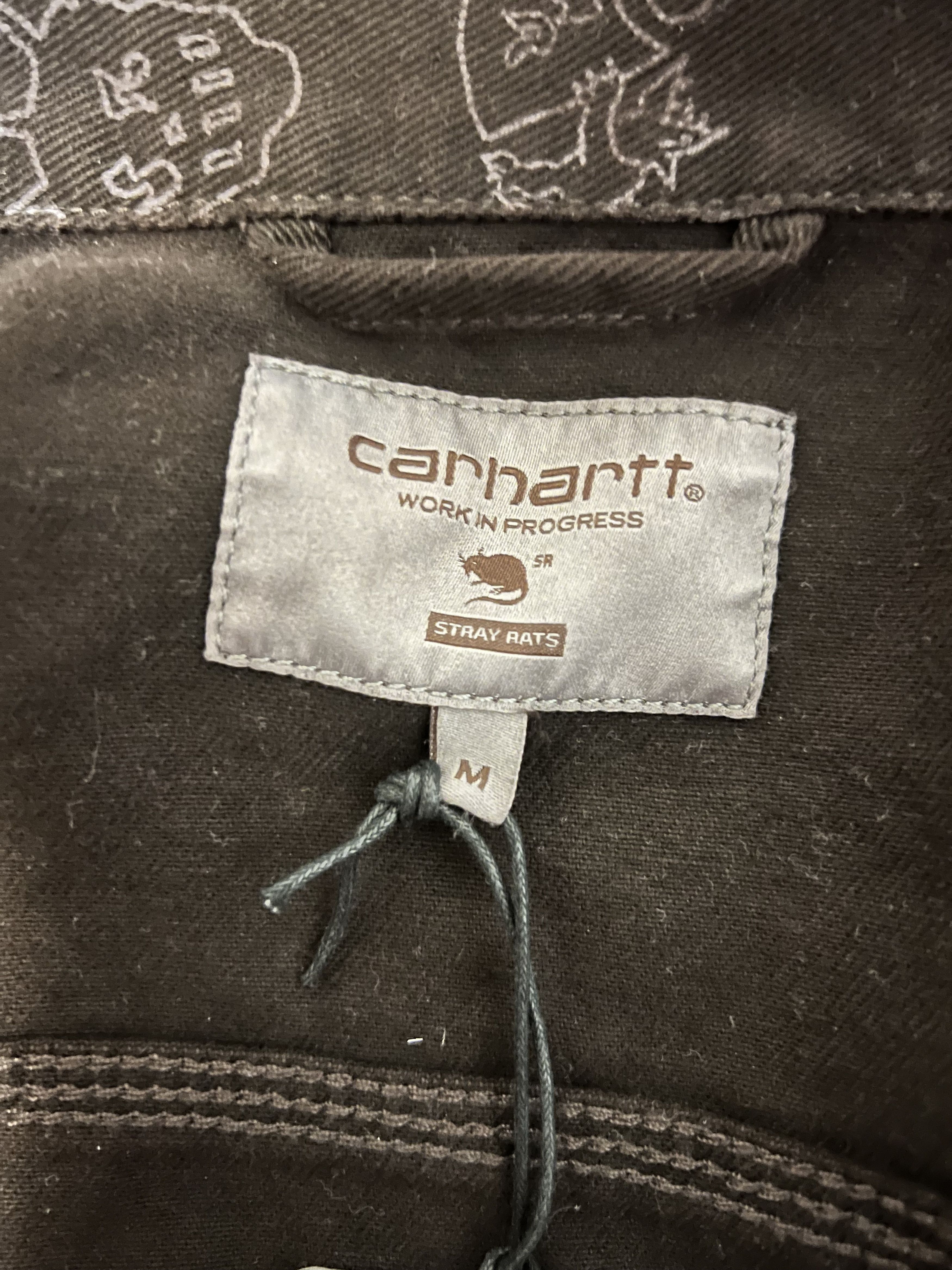Carhartt Wip × Stray Rats 💚 Stray Rats x Carhartt WIP Denim Jacket Tobacco Brown NEW Size US M / EU 48-50 / 2 - 8 Thumbnail