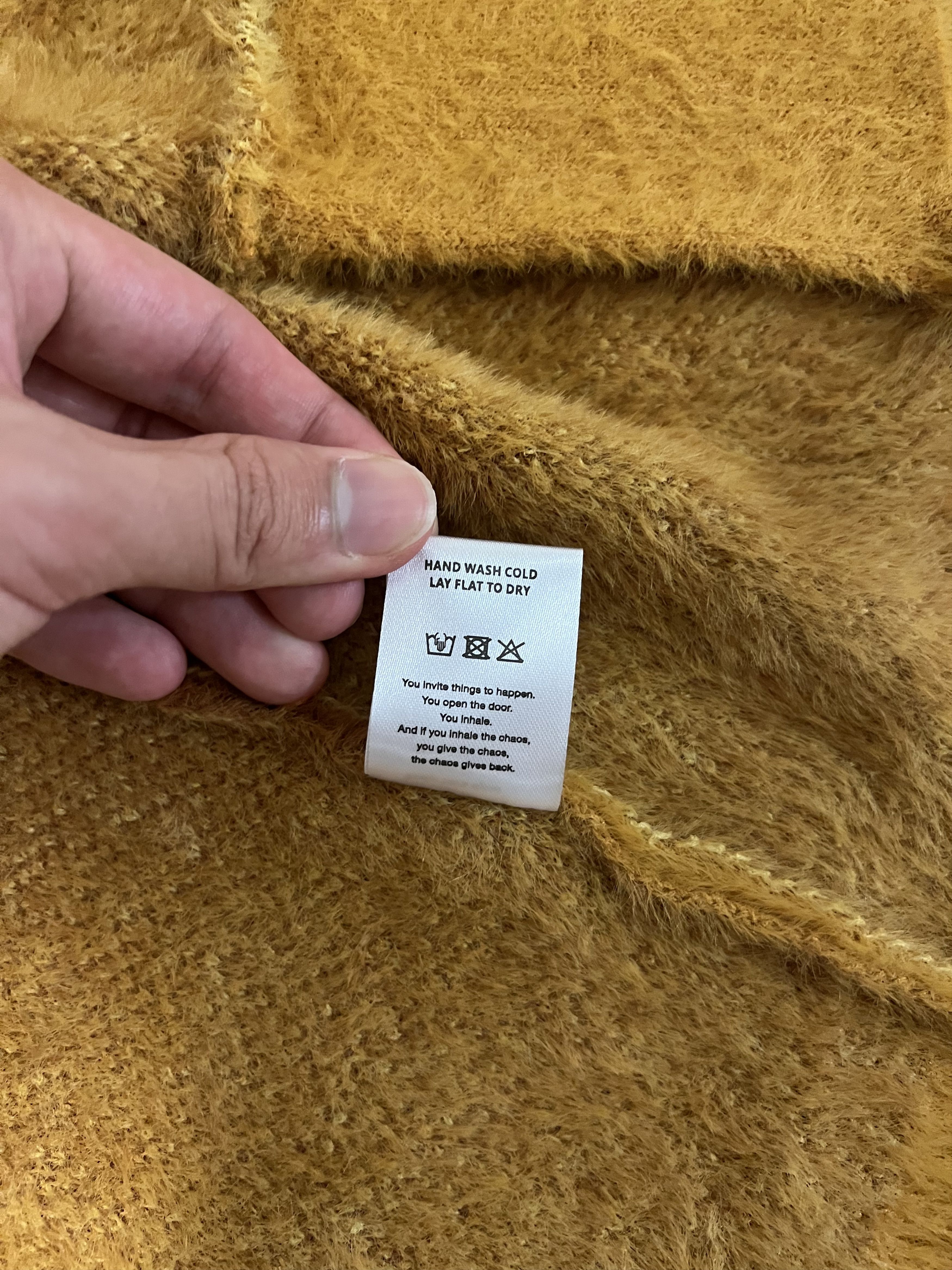 Fucking Awesome 💚 SS21 Fucking Awesome Acid Hairy Cardigan Camel Orange NEW Size US XL / EU 56 / 4 - 14 Thumbnail