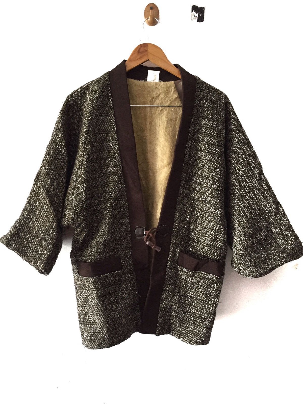 Japanese Brand × Vintage Made in japan hanten wool kimono jacket Size US M / EU 48-50 / 2 - 1 Thumbnail