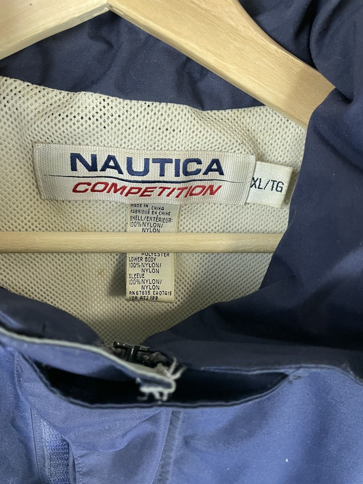 Nautica × Vintage Vintage Nautica Navy Competition Jacket Size US XL / EU 56 / 4 - 2 Thumbnail