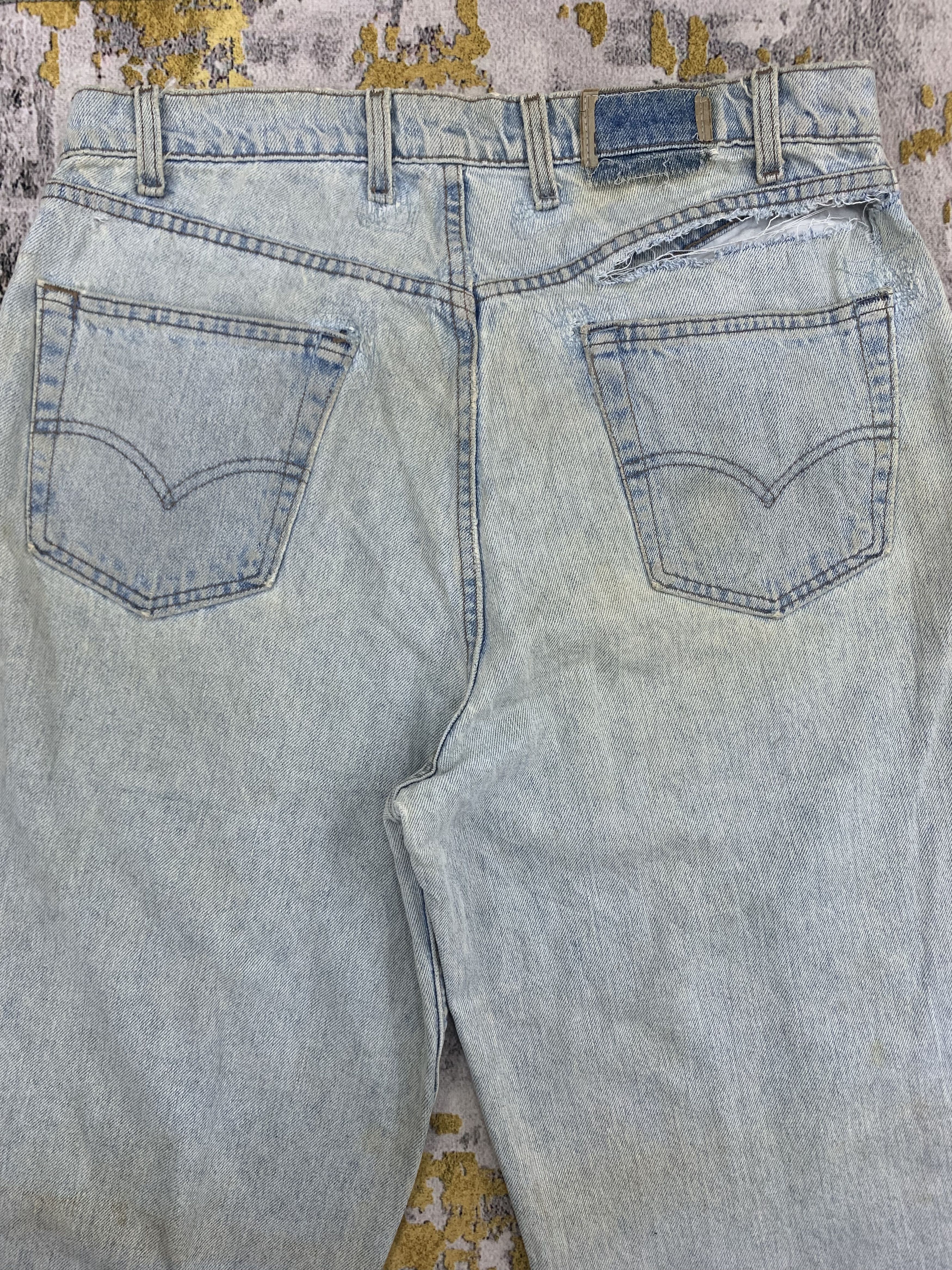 Levi's Vintage Levi's Silver Tab Baggy Denim 34x33 Light Wash Dirty Size US 34 / EU 50 - 9 Thumbnail