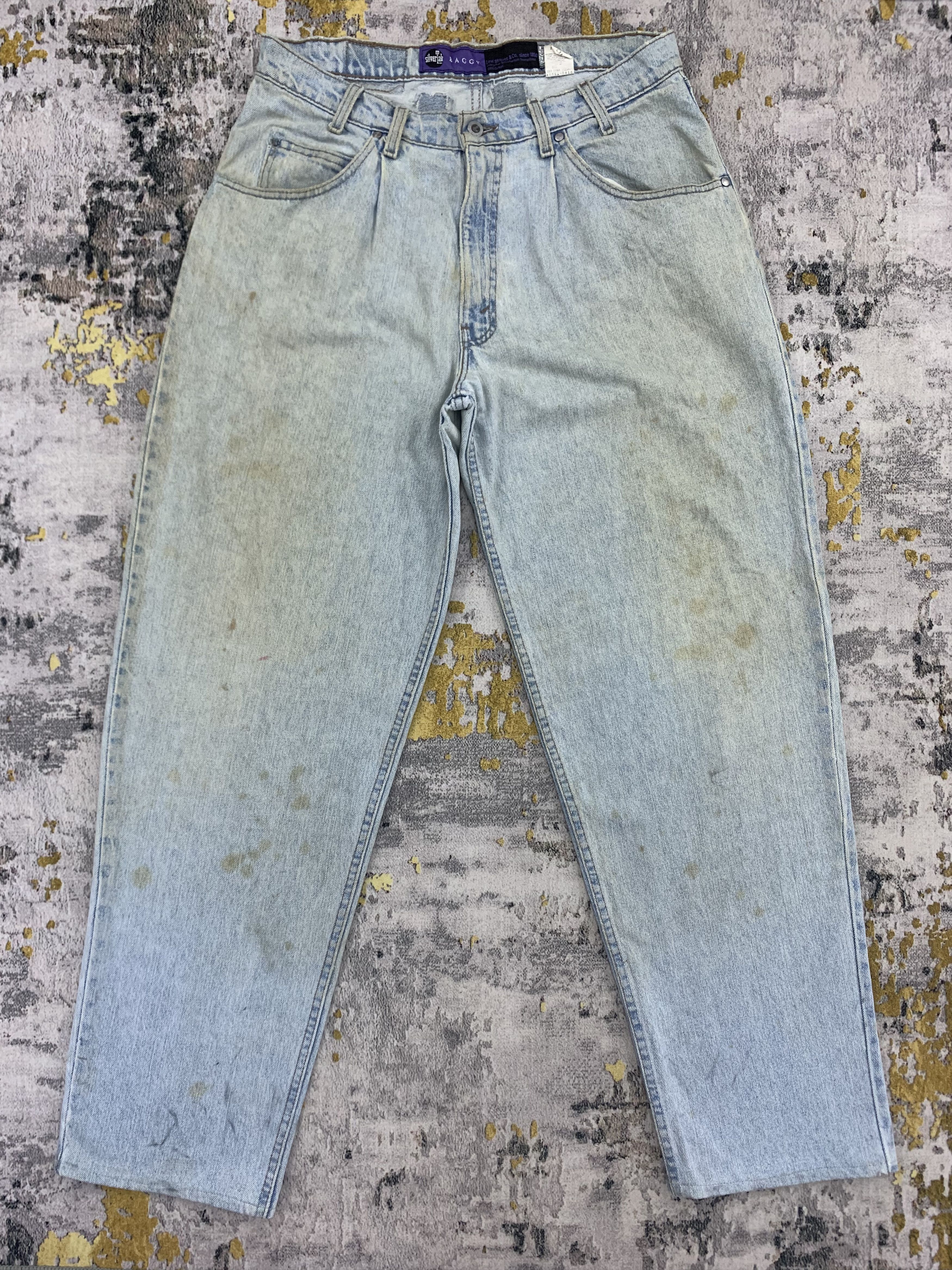 Levi's Vintage Levi's Silver Tab Baggy Denim 34x33 Light Wash Dirty Size US 34 / EU 50 - 1 Thumbnail
