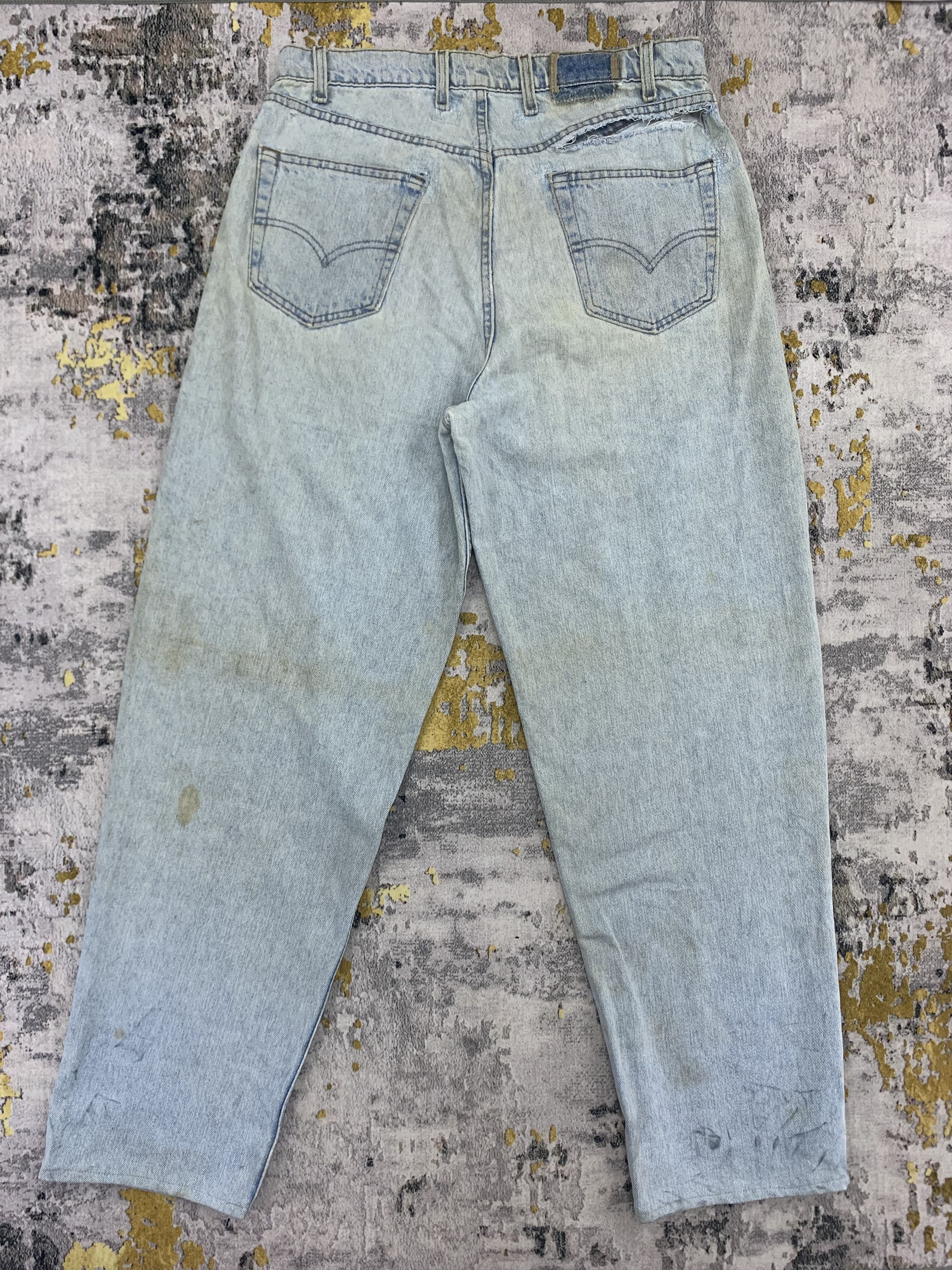 Levi's Vintage Levi's Silver Tab Baggy Denim 34x33 Light Wash Dirty Size US 34 / EU 50 - 8 Thumbnail