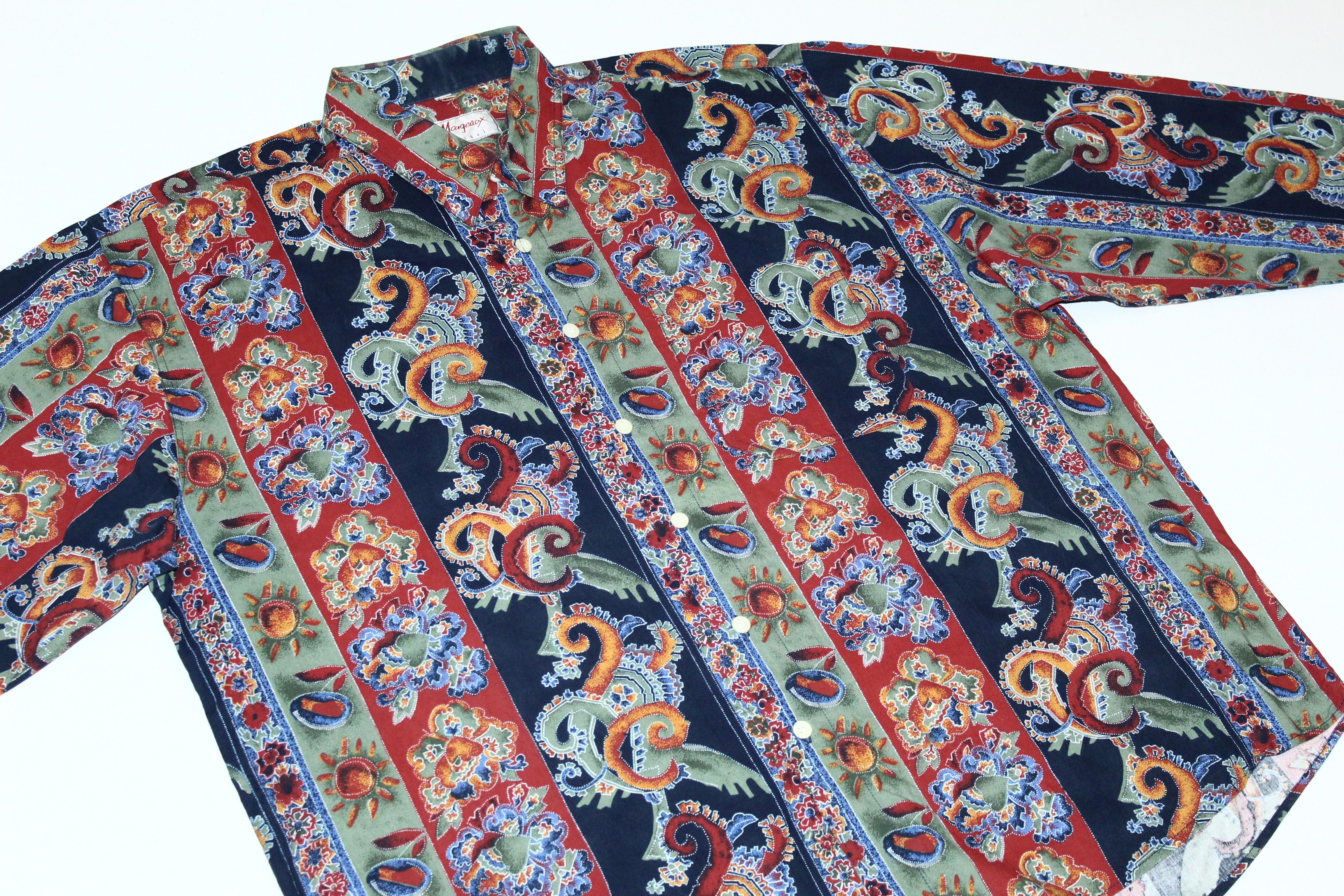 Other 🔥 Margeaux Couture Baroque Art Cotton Viscose Casual Shirt Size US XL / EU 56 / 4 - 7 Thumbnail