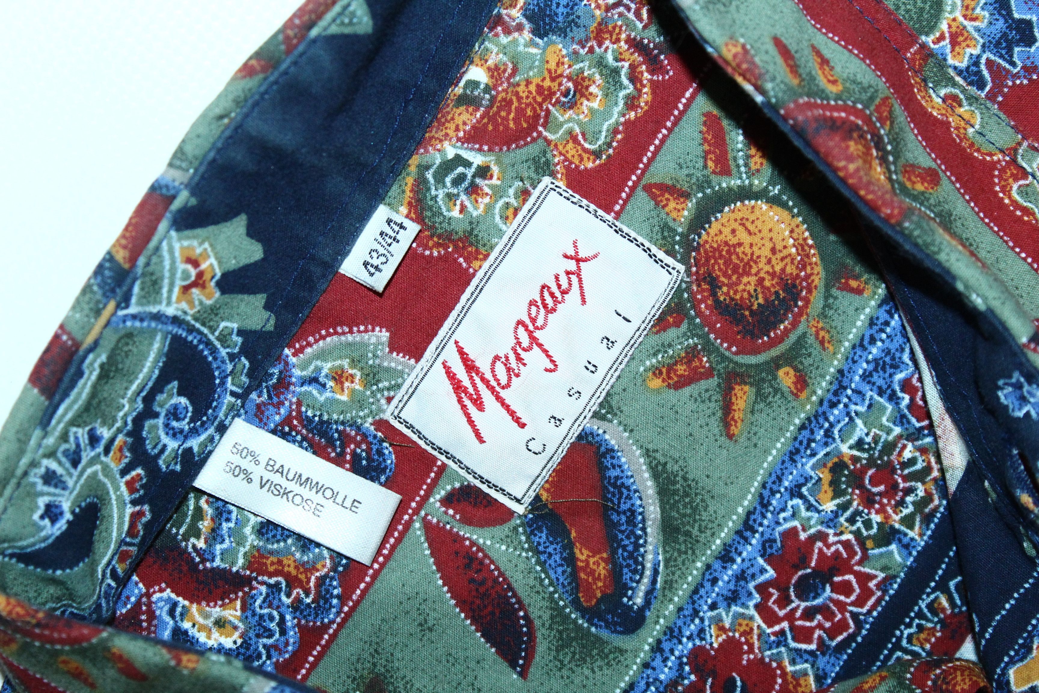 Other 🔥 Margeaux Couture Baroque Art Cotton Viscose Casual Shirt Size US XL / EU 56 / 4 - 3 Thumbnail