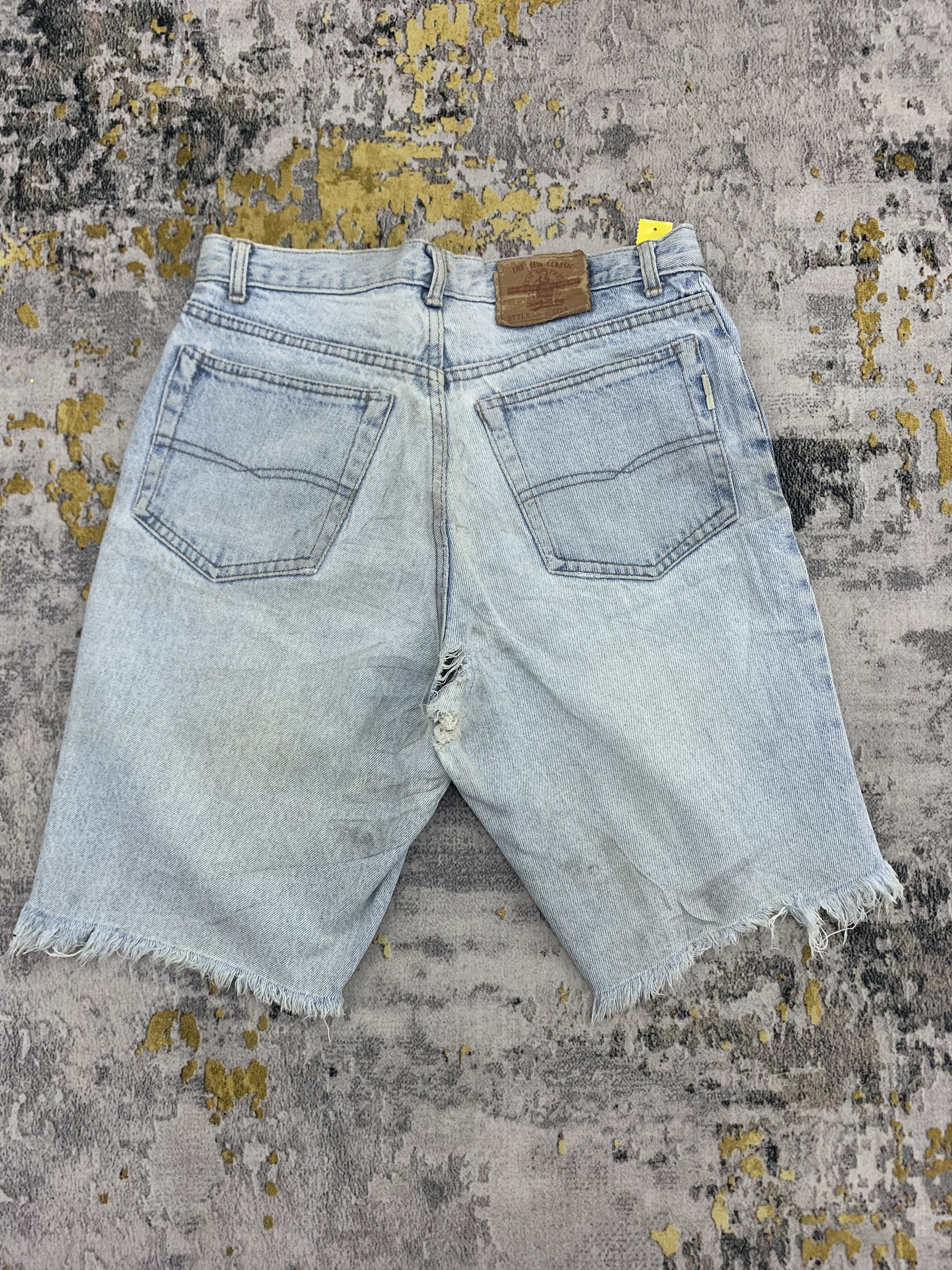 Japanese Brand Vintage Holly Short Denim 34x33 Distressed Faded Size US 30 / EU 46 - 4 Thumbnail