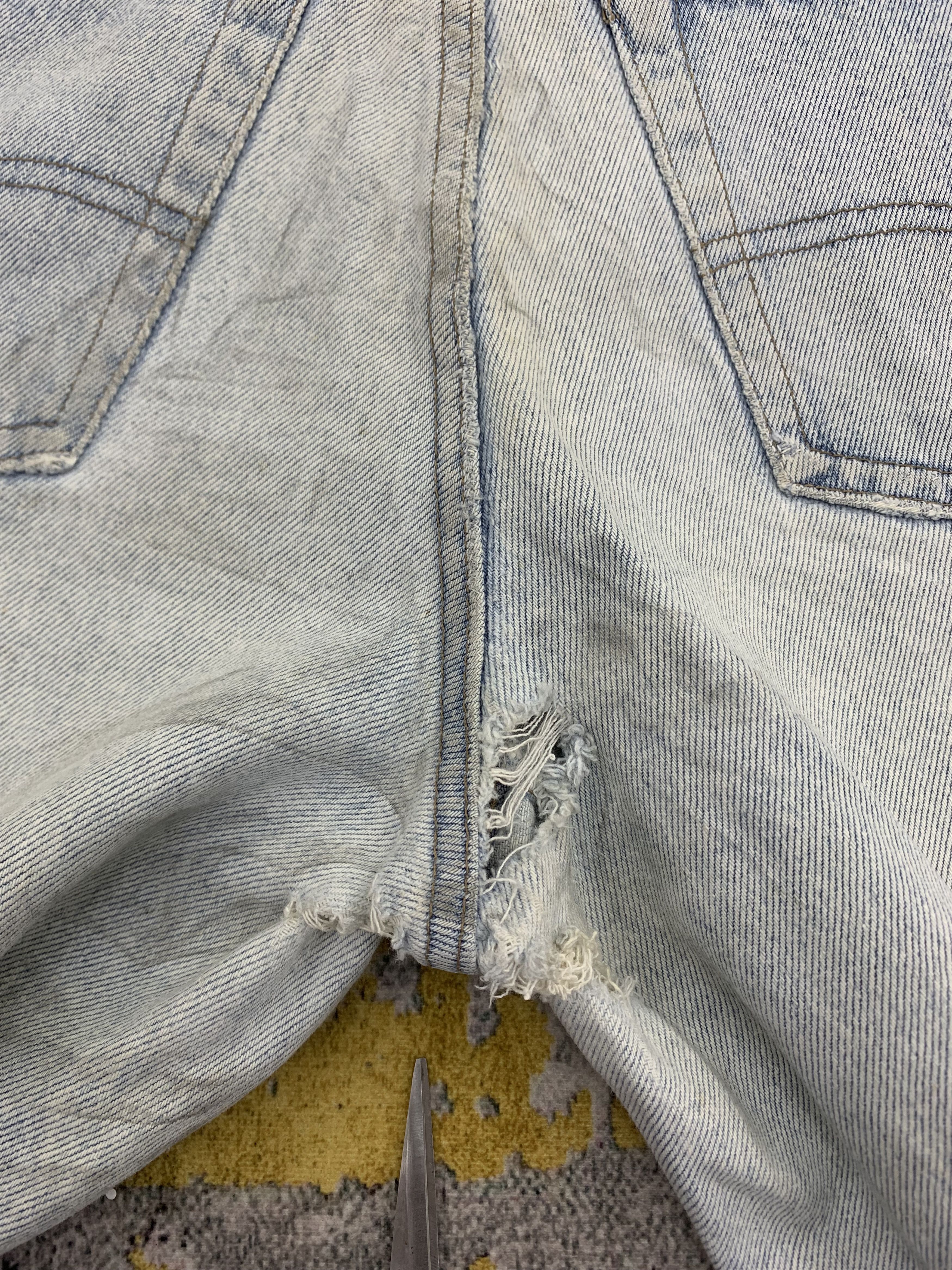 Japanese Brand Vintage Holly Short Denim 34x33 Distressed Faded Size US 30 / EU 46 - 6 Thumbnail