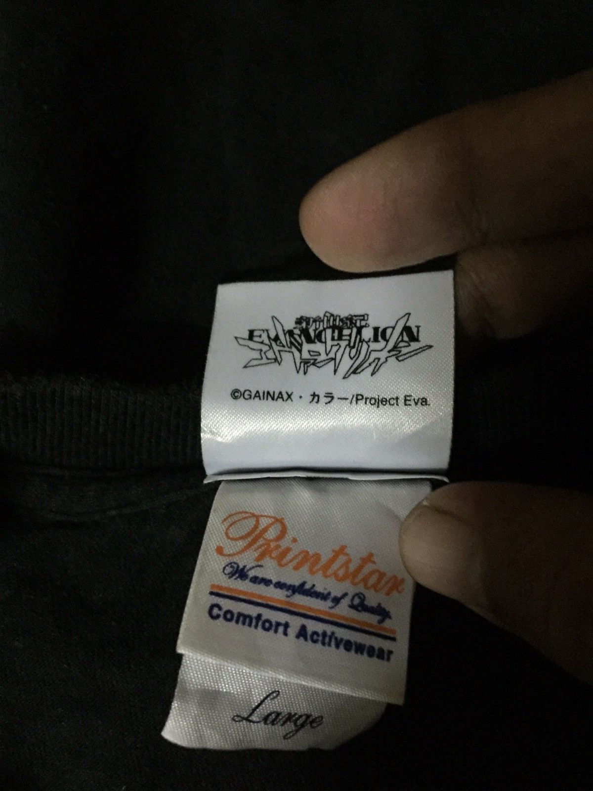 Anime × Japanese Brand Neon Genesis Evangelion Japanese Spelling Tee Size US M / EU 48-50 / 2 - 4 Thumbnail