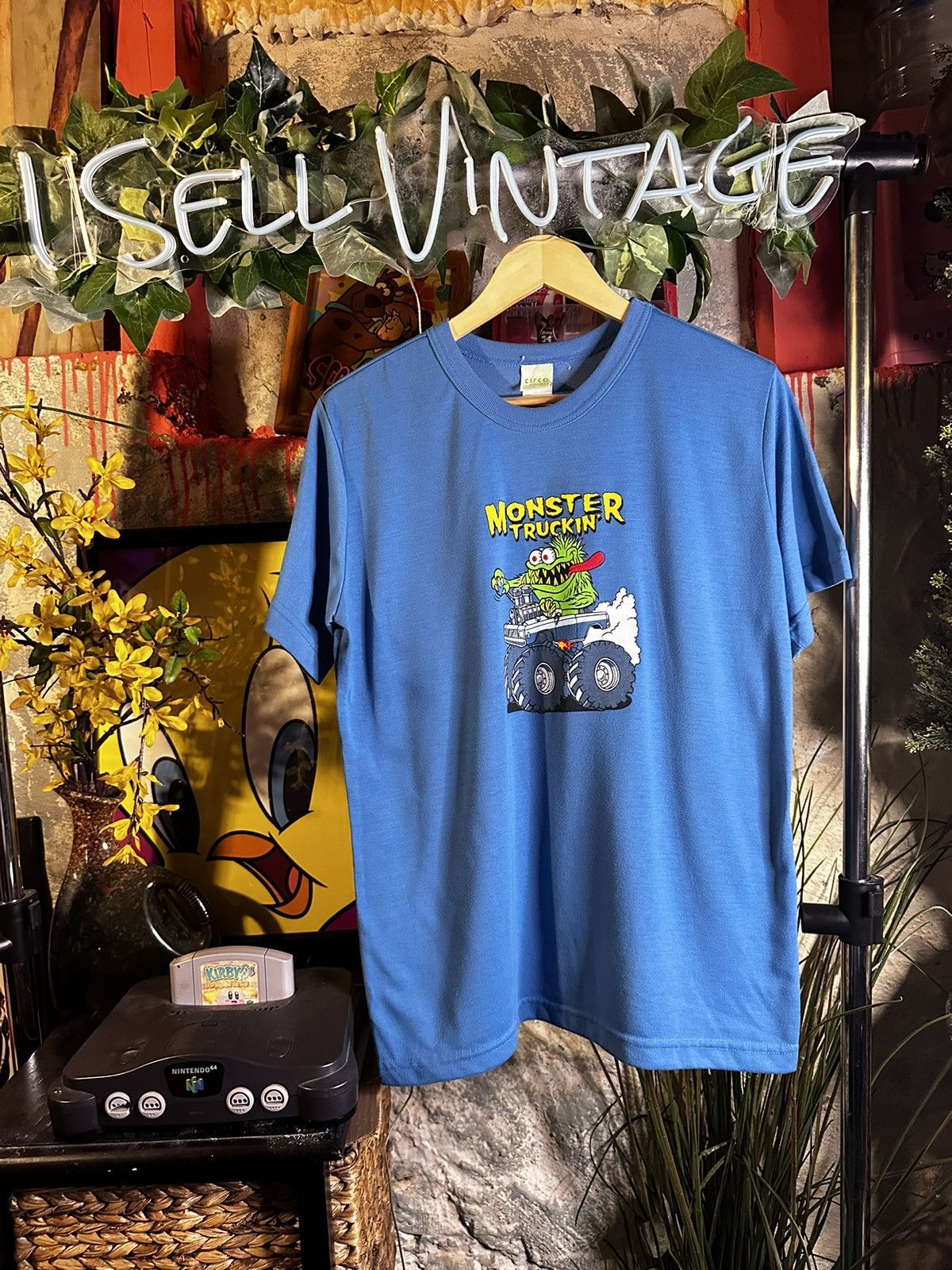 Very Rare Vintage 80s/90s Rat Fink Monster Truck Tshirt